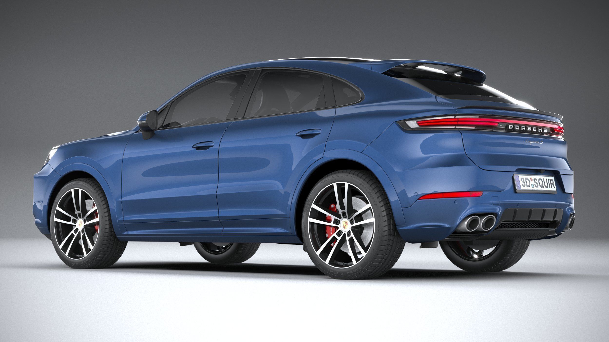 Porsche Cayenne S Coupe 2024 3D model_5