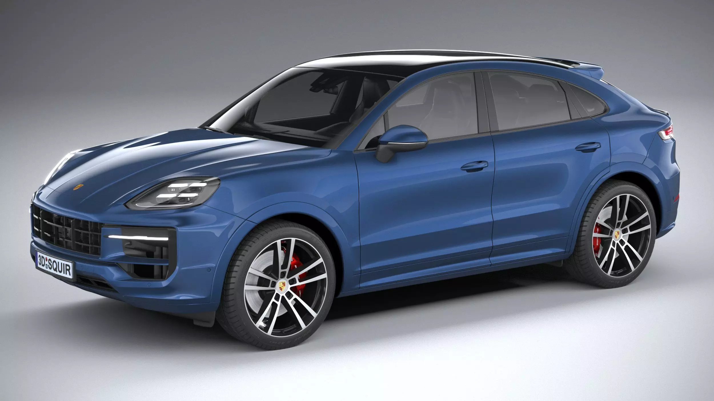 Porsche Cayenne S Coupe 2024 3D model_0