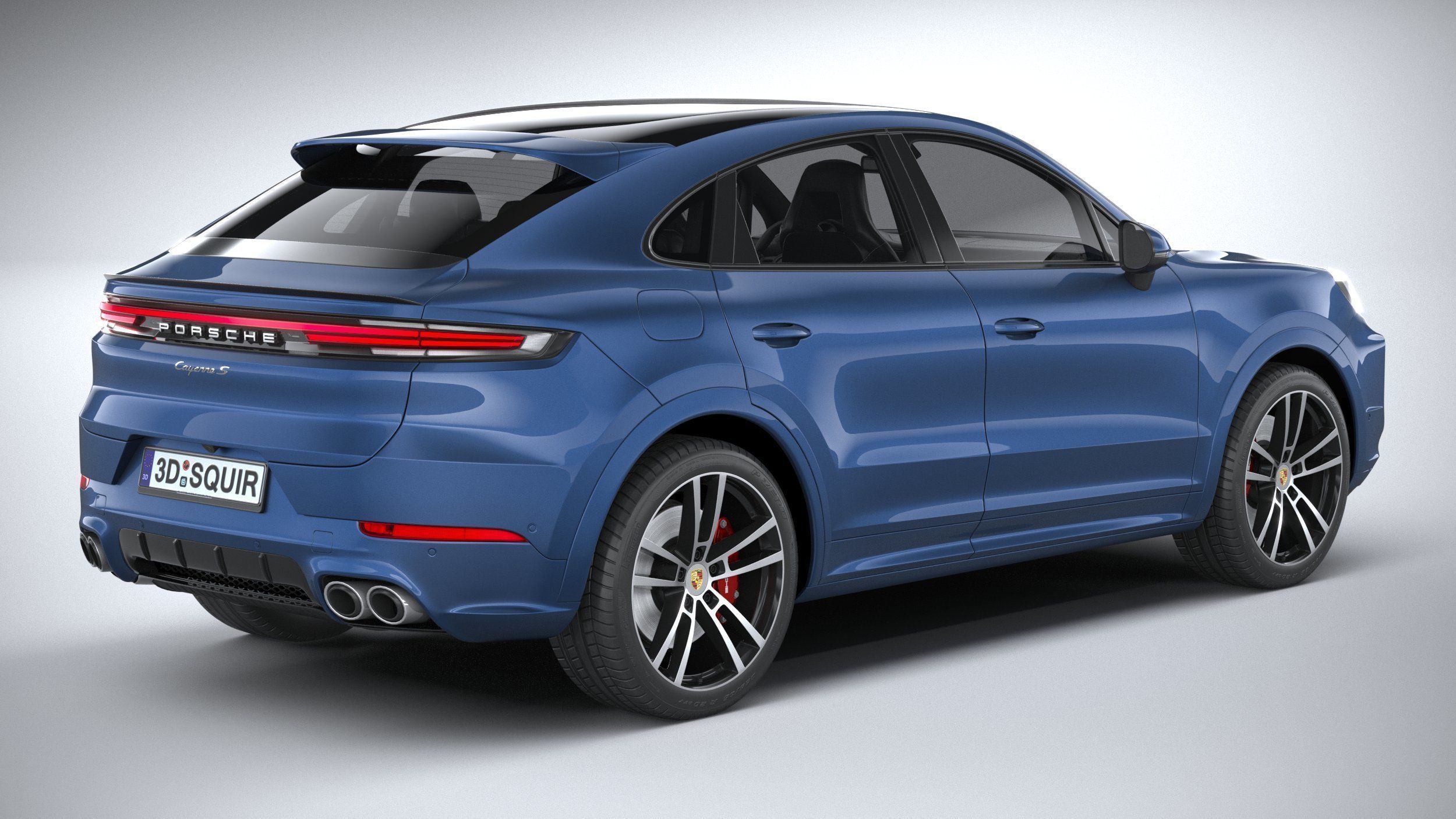 Porsche Cayenne S Coupe 2024 3D model_17