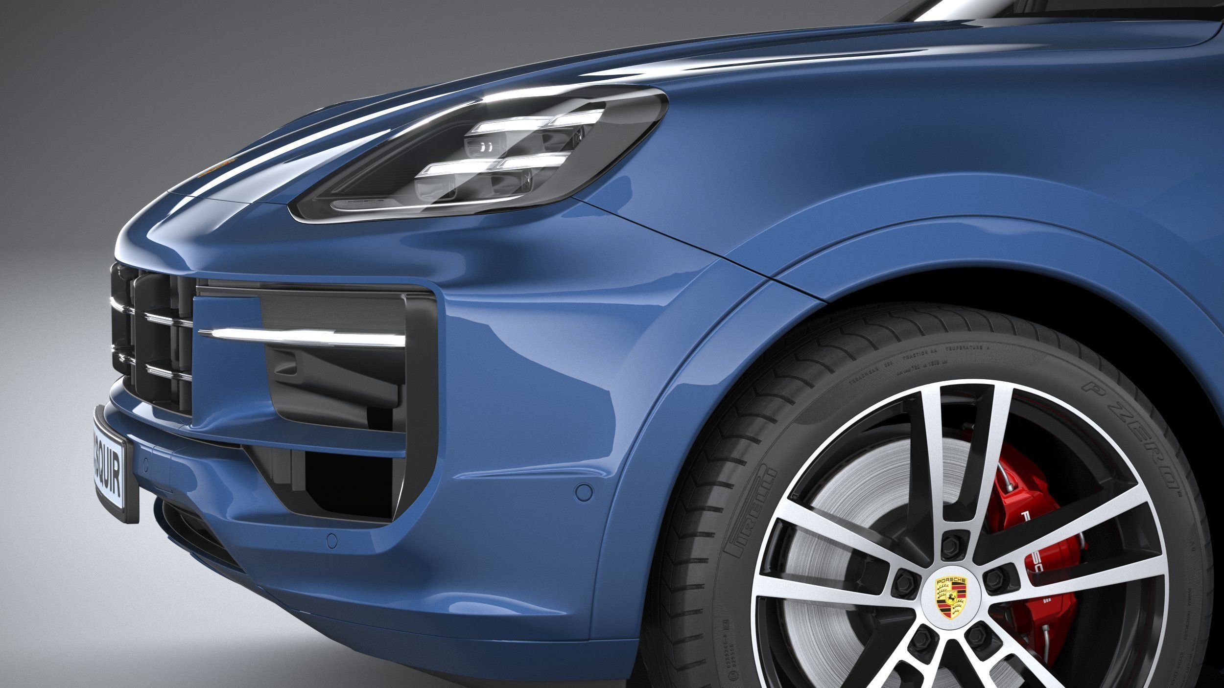 Porsche Cayenne S Coupe 2024 3D model_3