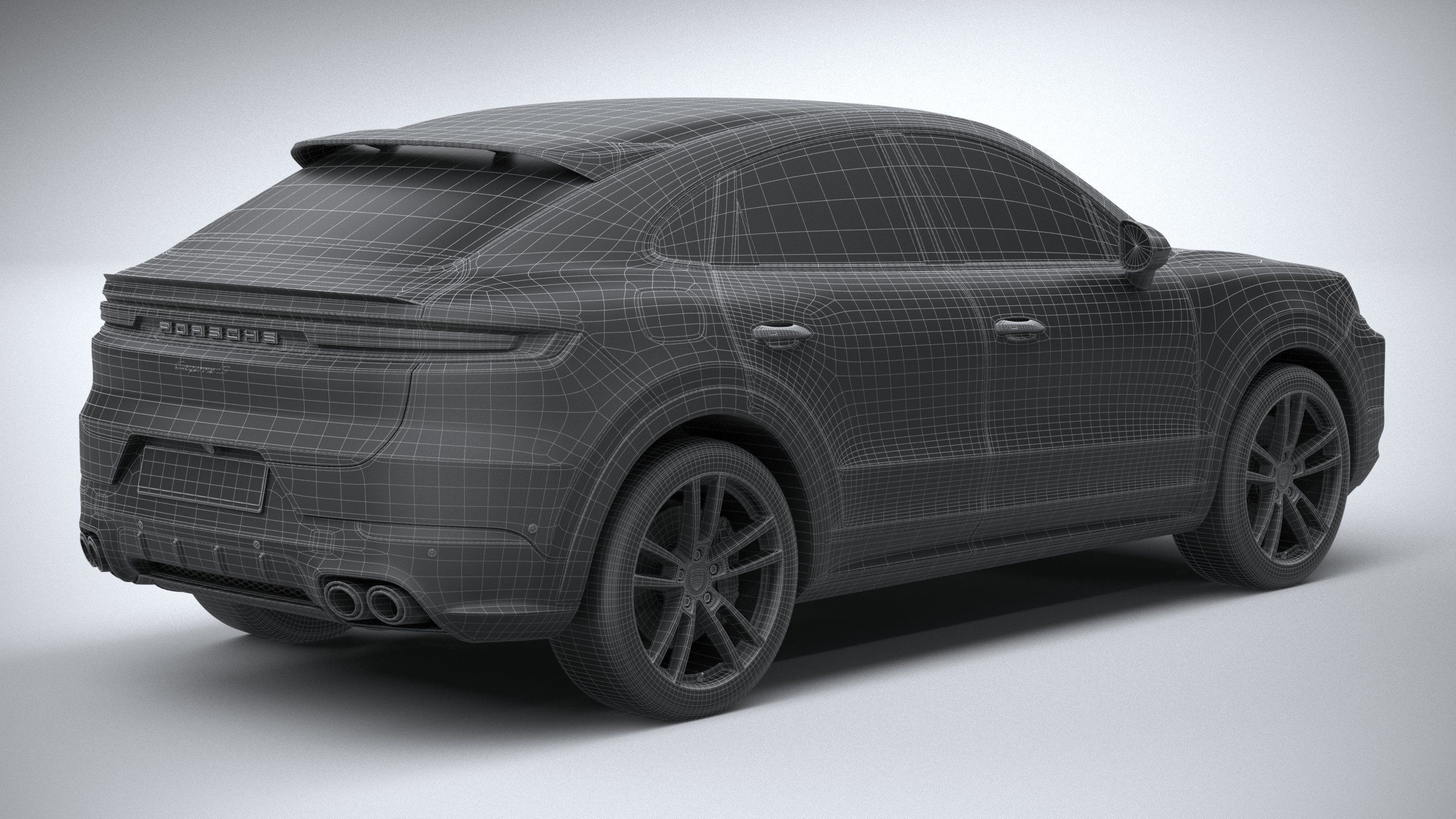 Porsche Cayenne S Coupe 2024 3D model_29