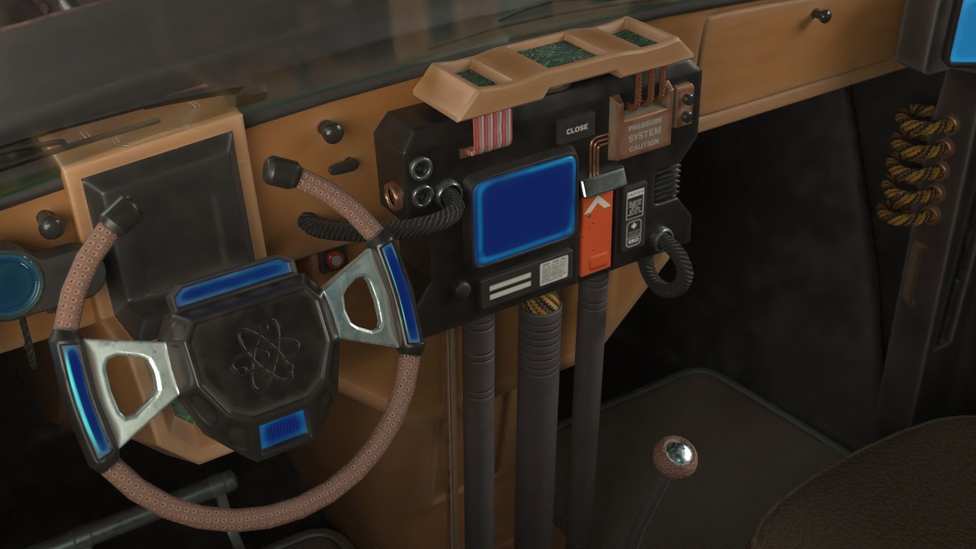Mad Max VW Dune Buggy Low-poly 3D model_7