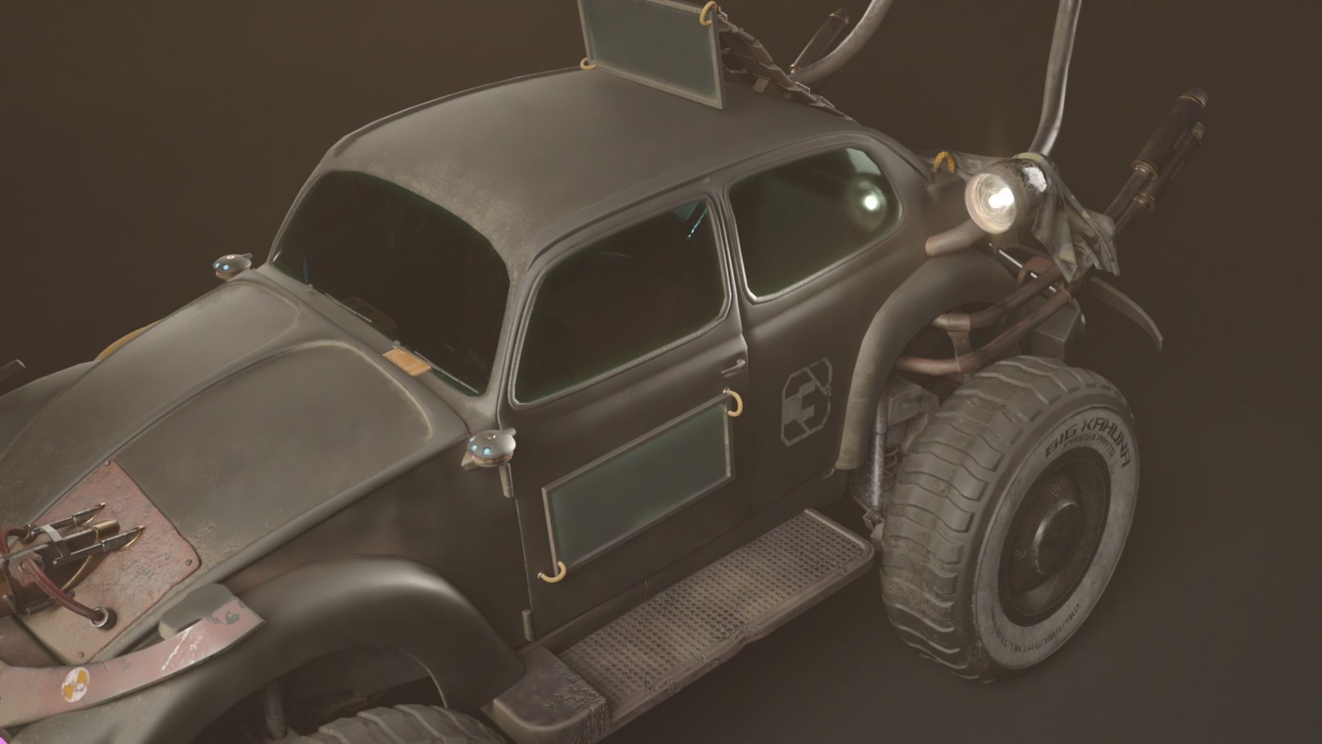 Mad Max VW Dune Buggy Low-poly 3D model_18