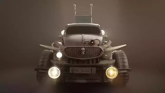 Mad Max VW Dune Buggy Low-poly 3D model
