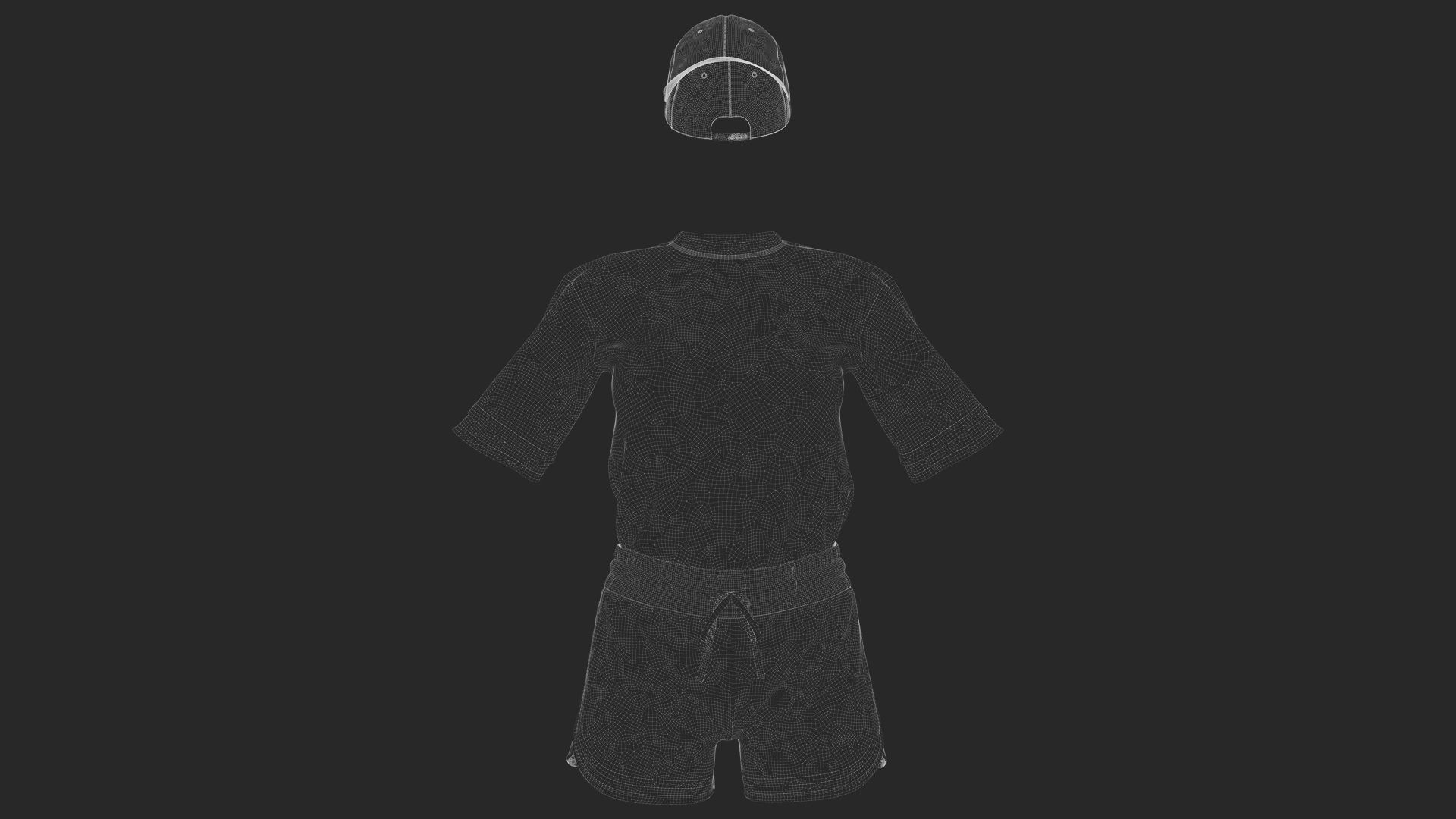 Girls Outfit 45 - Marvelous Designer 3D model_5
