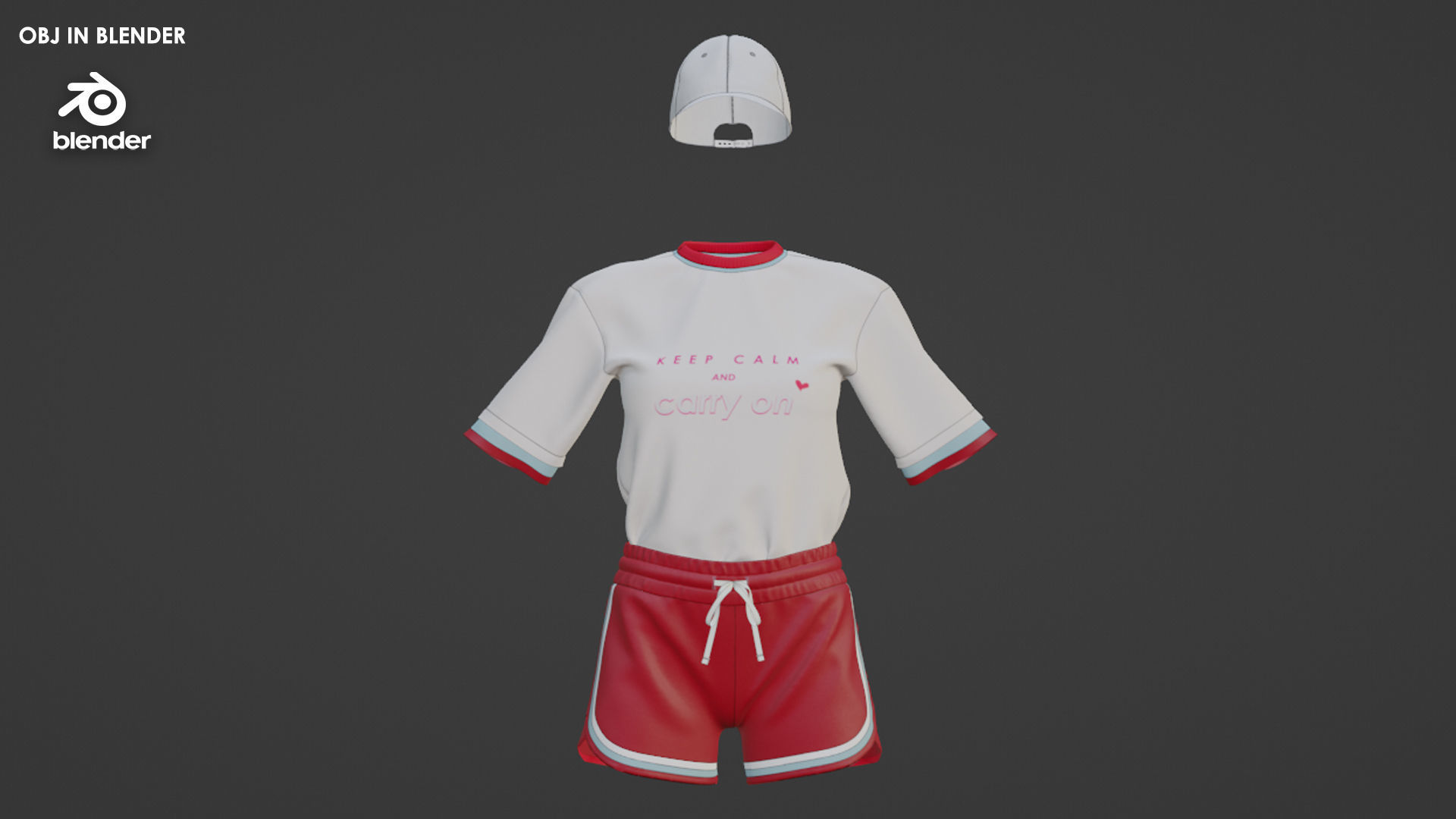 Girls Outfit 45 - Marvelous Designer 3D model_4