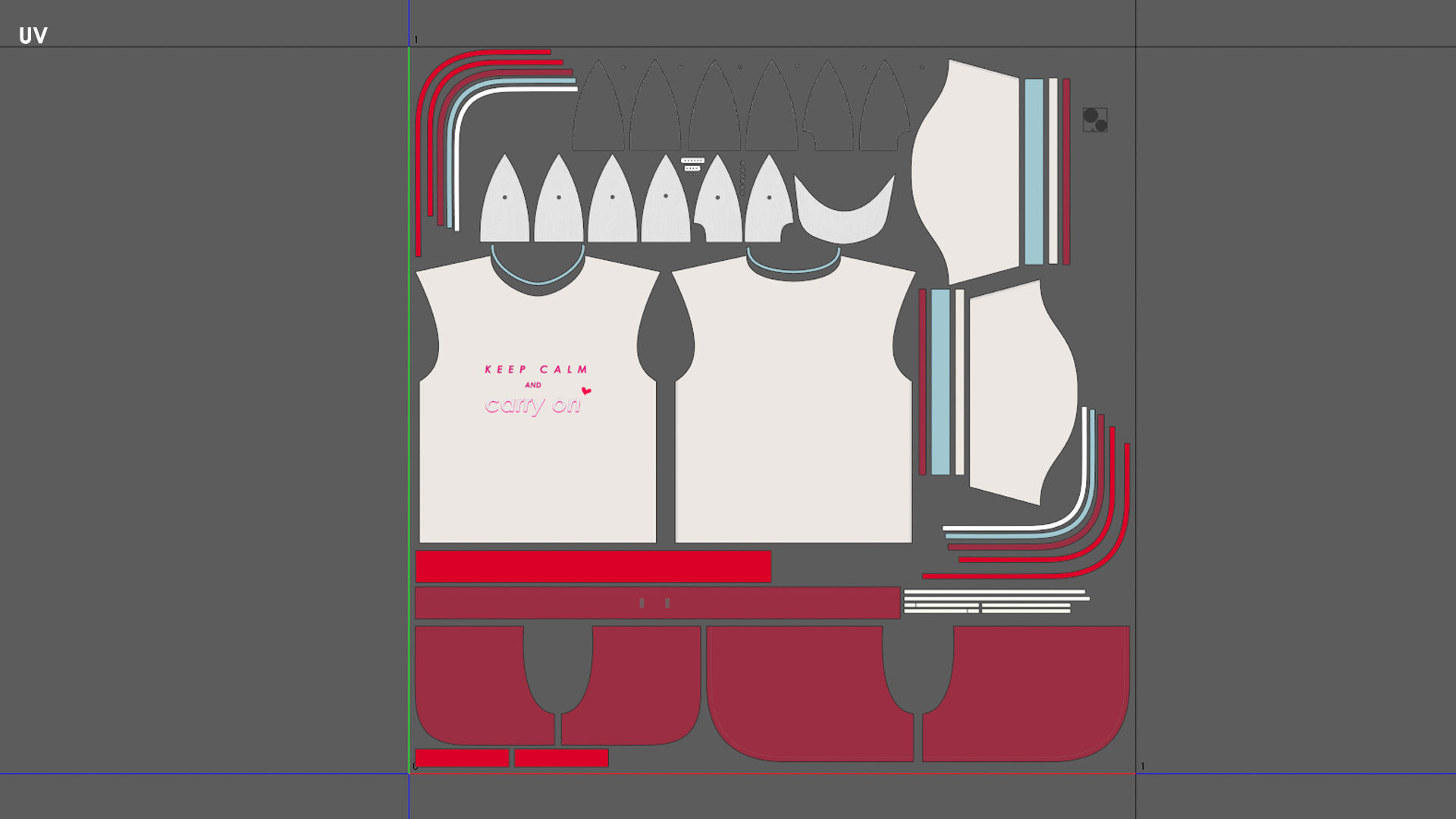 Girls Outfit 45 - Marvelous Designer 3D model_7