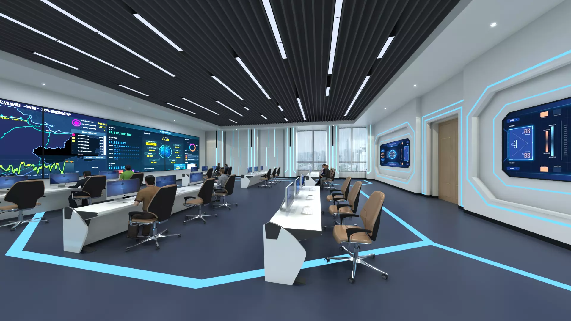 Command room monitoring center 3D model_0