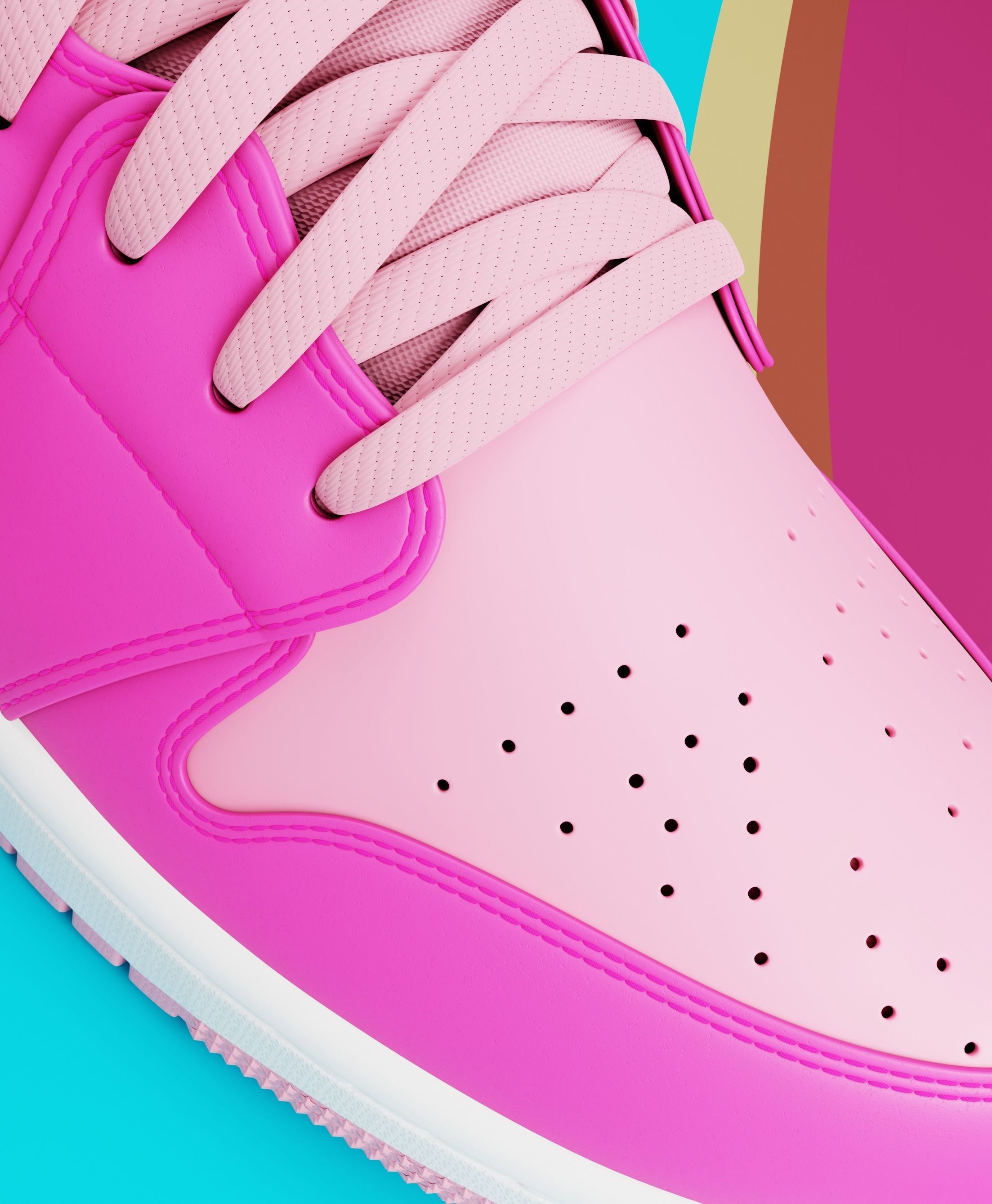 Air Jordan 1 Mid 3D model_13