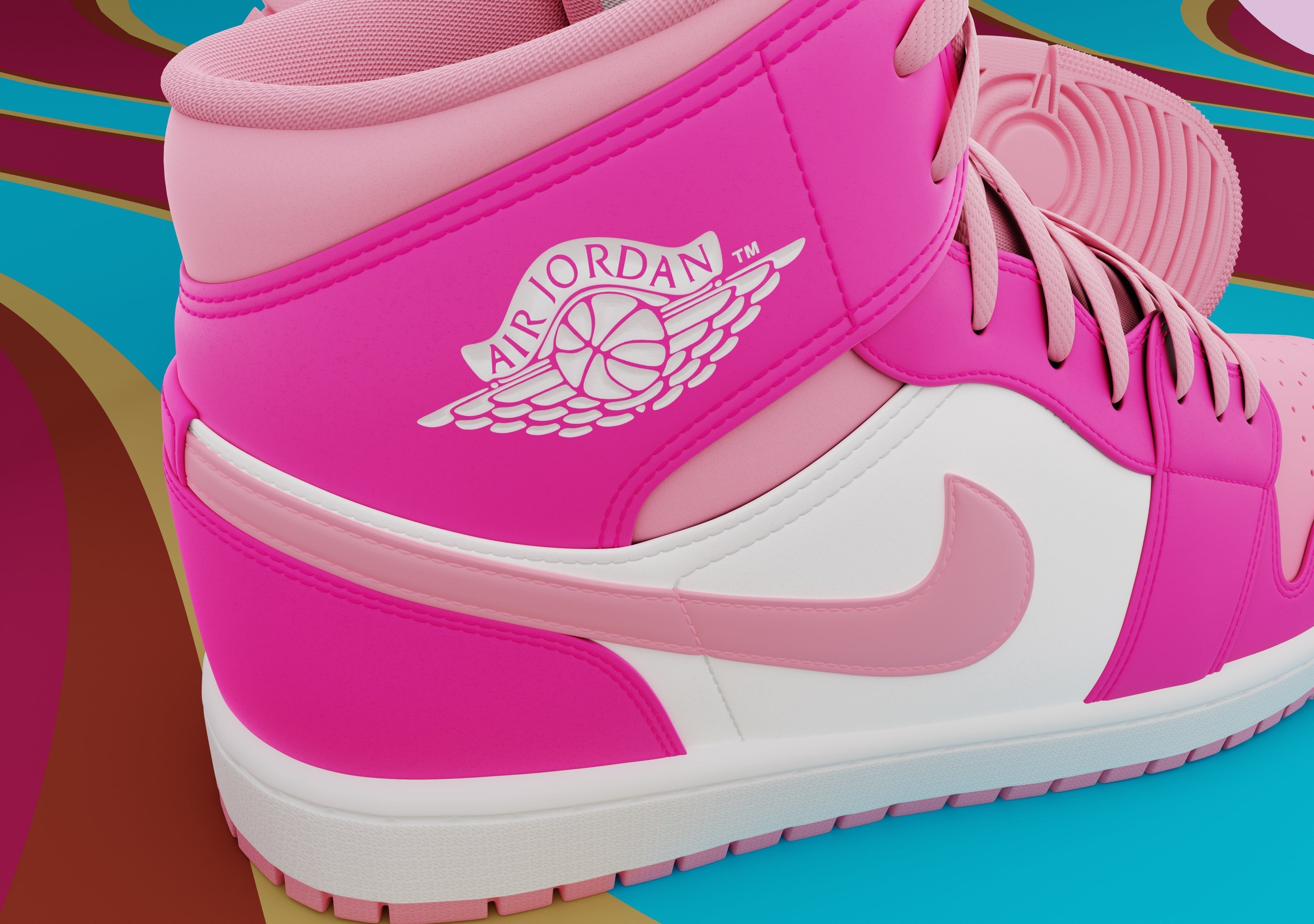 Air Jordan 1 Mid 3D model_20