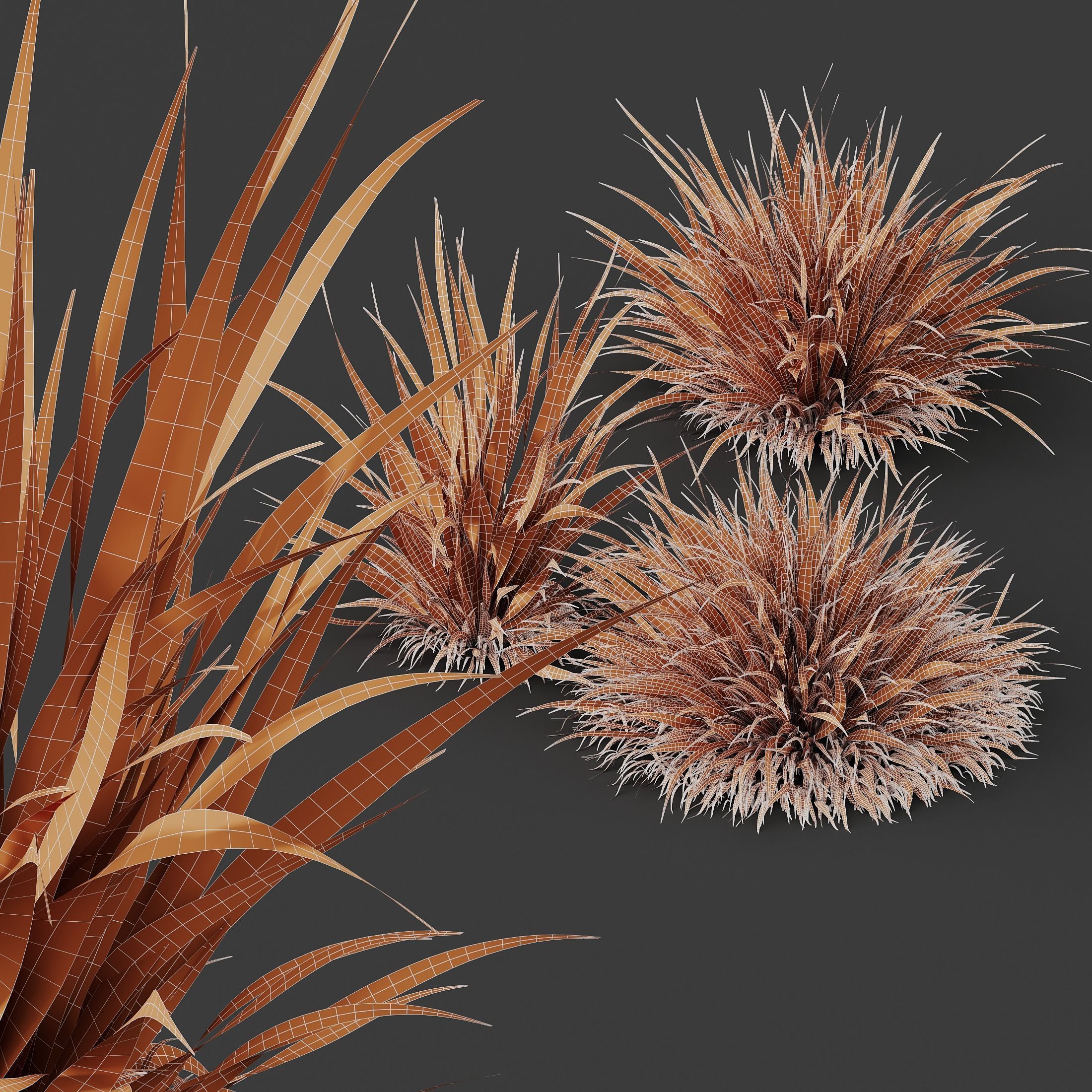 80 Different SETS Of Grass and Bush SET VOL08 3D Model Collection_239