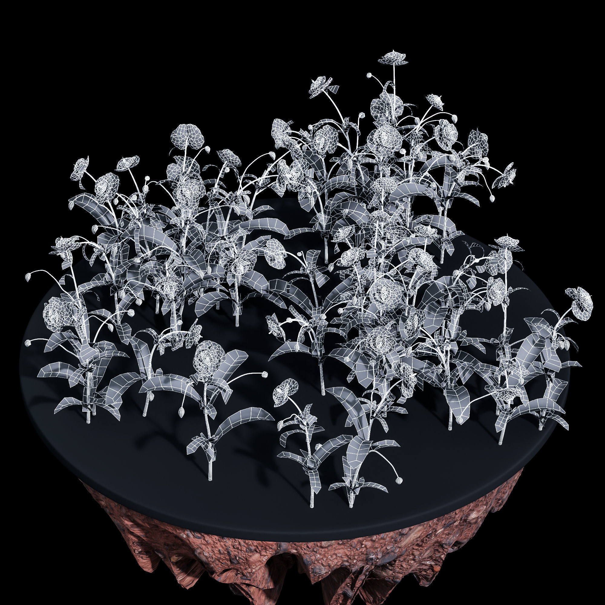 80 Different SETS Of Grass and Bush SET VOL08 3D Model Collection_178