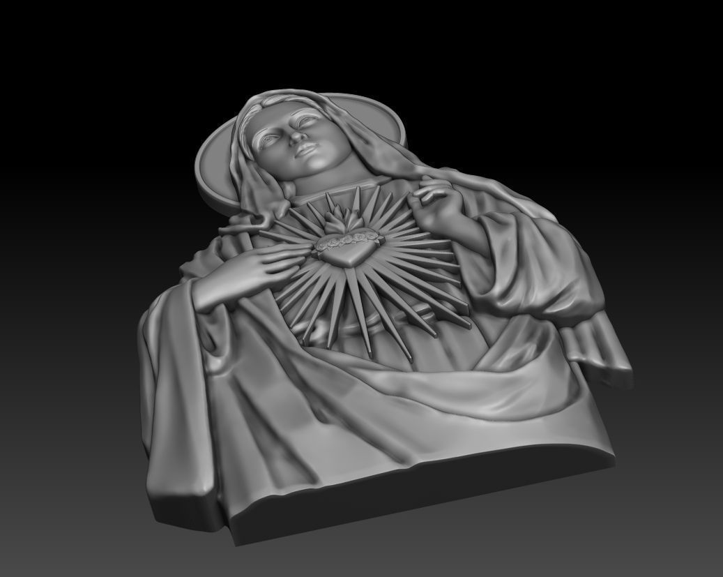 Immaculate Heart of Mary 3 3D print model_12