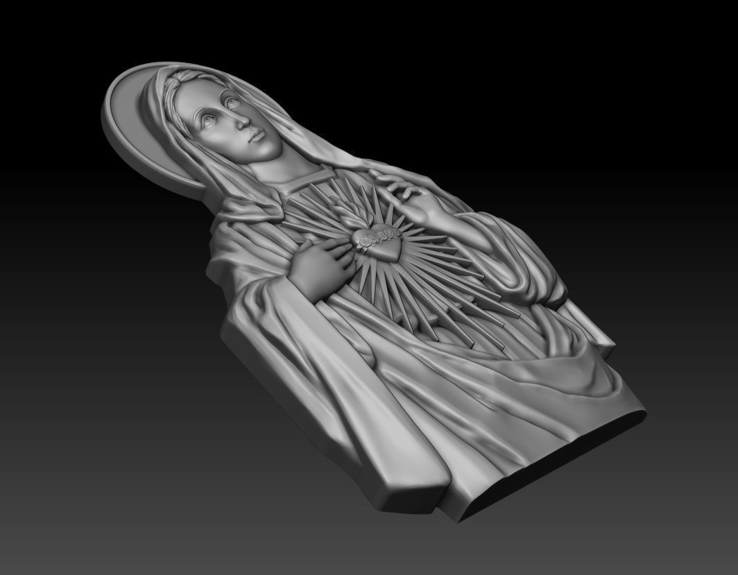 Immaculate Heart of Mary 3 3D print model_11