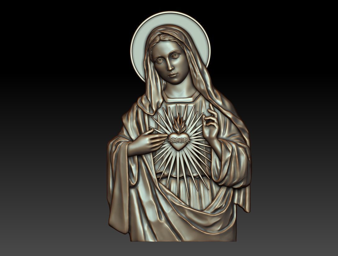 Immaculate Heart of Mary 3 3D print model_8