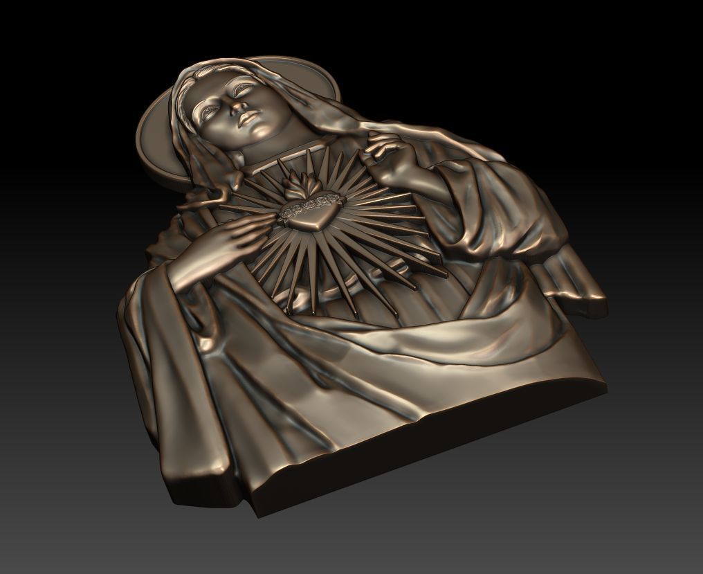 Immaculate Heart of Mary 3 3D print model_2