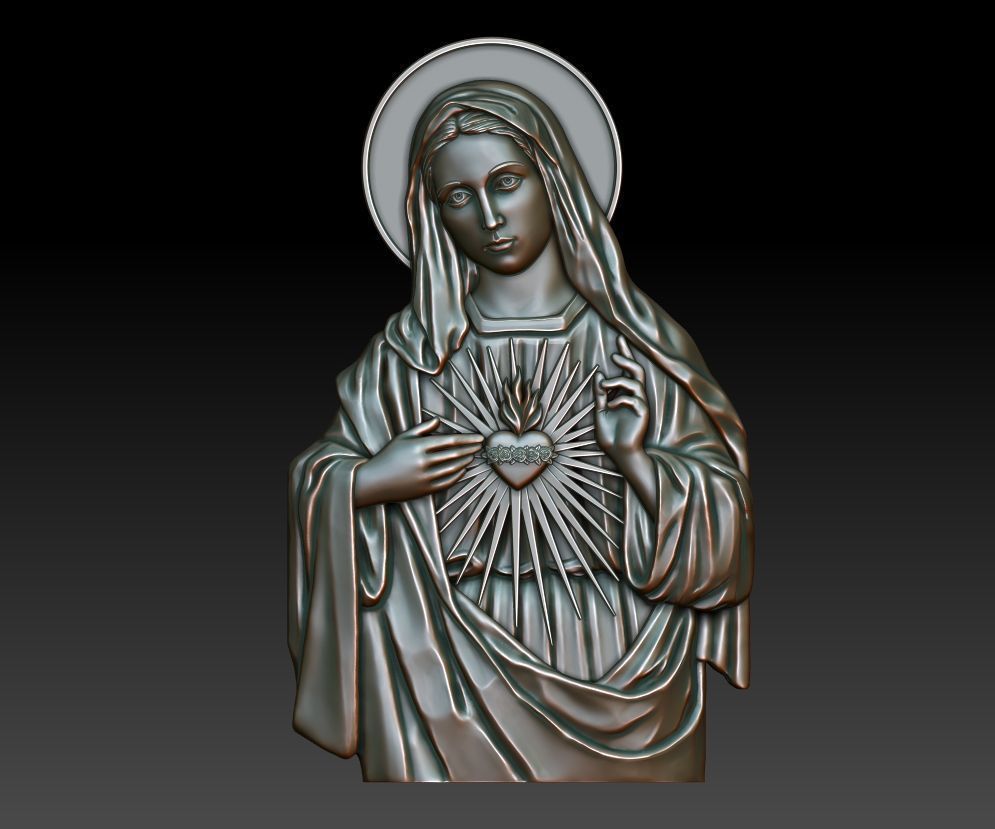 Immaculate Heart of Mary 3 3D print model_9