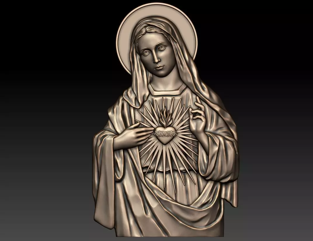 Immaculate Heart of Mary 3 3D print model_0