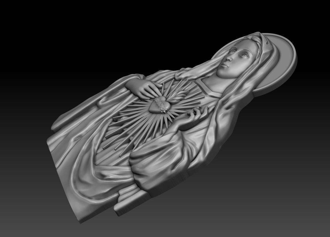Immaculate Heart of Mary 3 3D print model_13