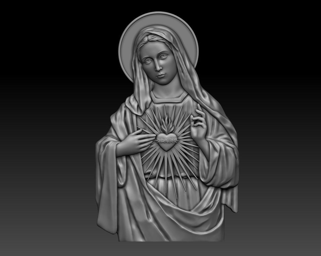 Immaculate Heart of Mary 3 3D print model_10