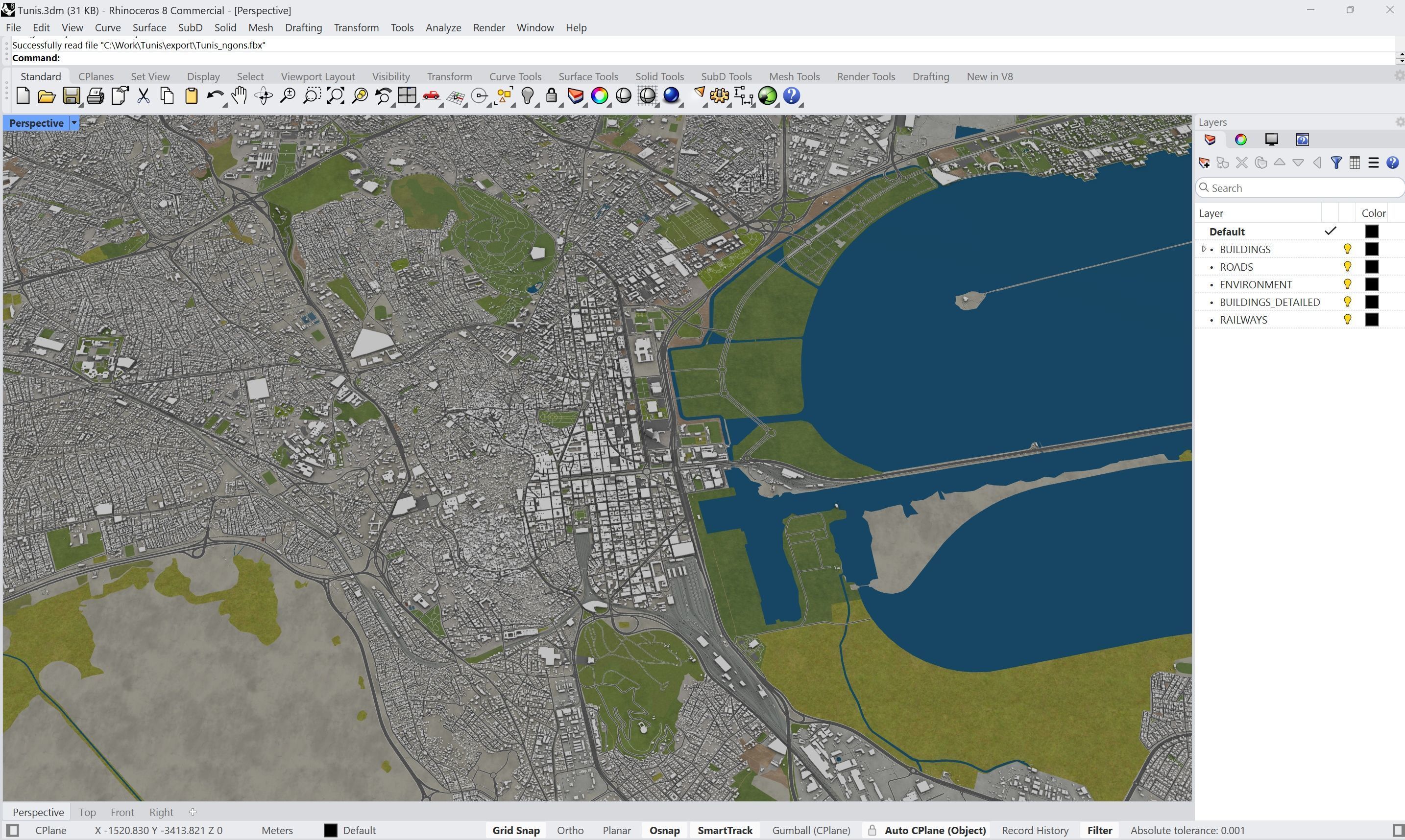 Tunis - 3D City Model Low-poly 3D model_24
