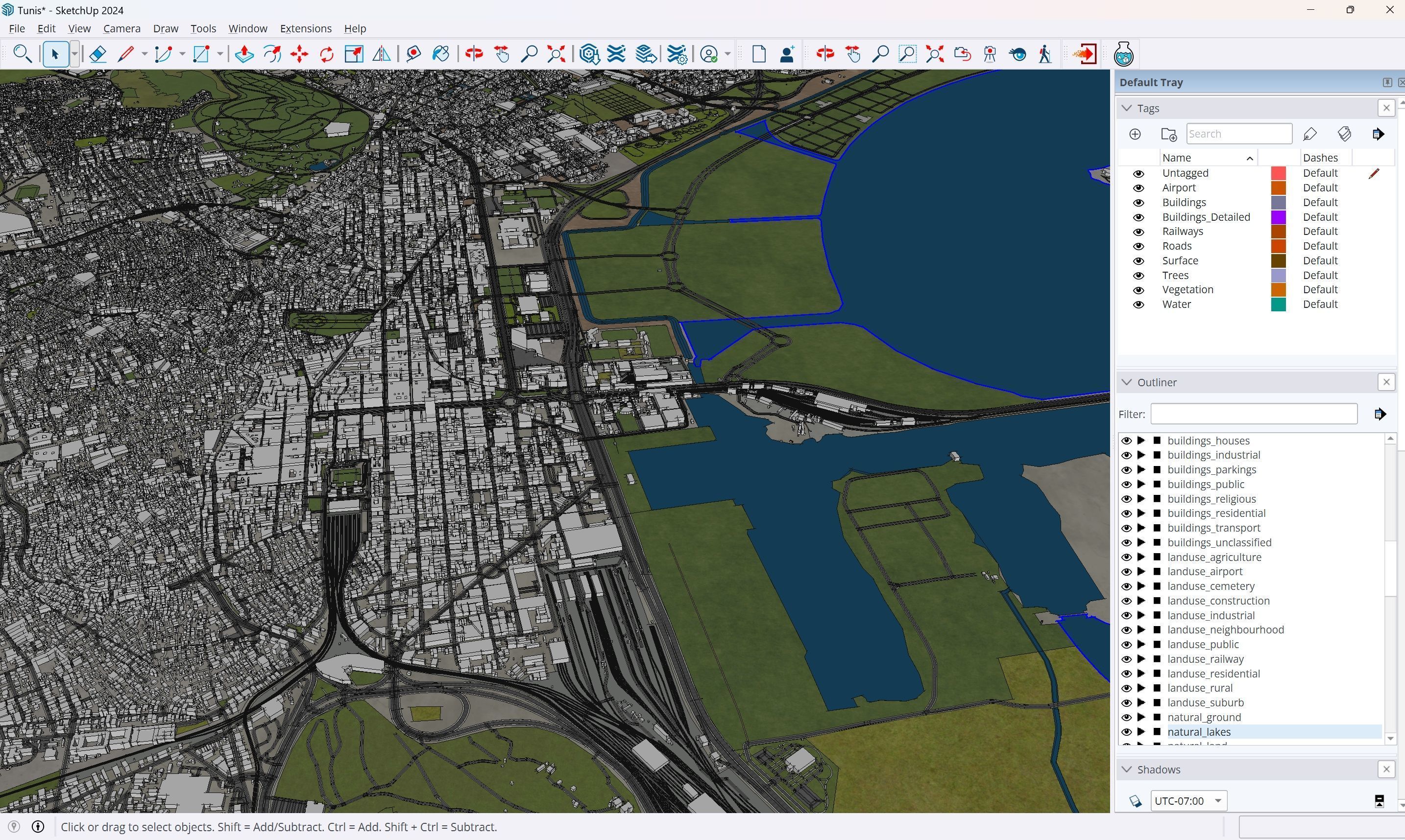 Tunis - 3D City Model Low-poly 3D model_23