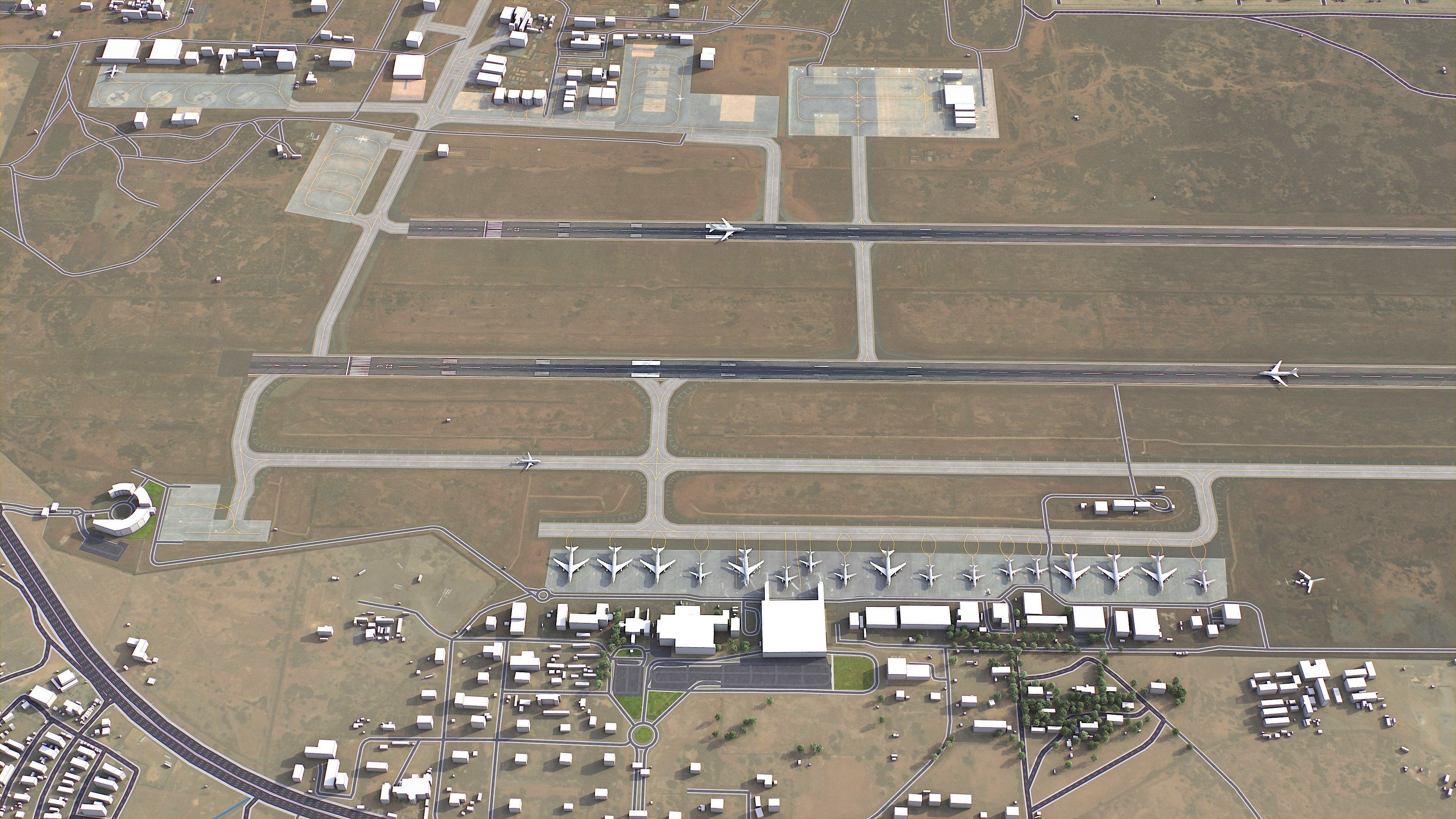 Niamey - 3D City Model Low-poly 3D model_15