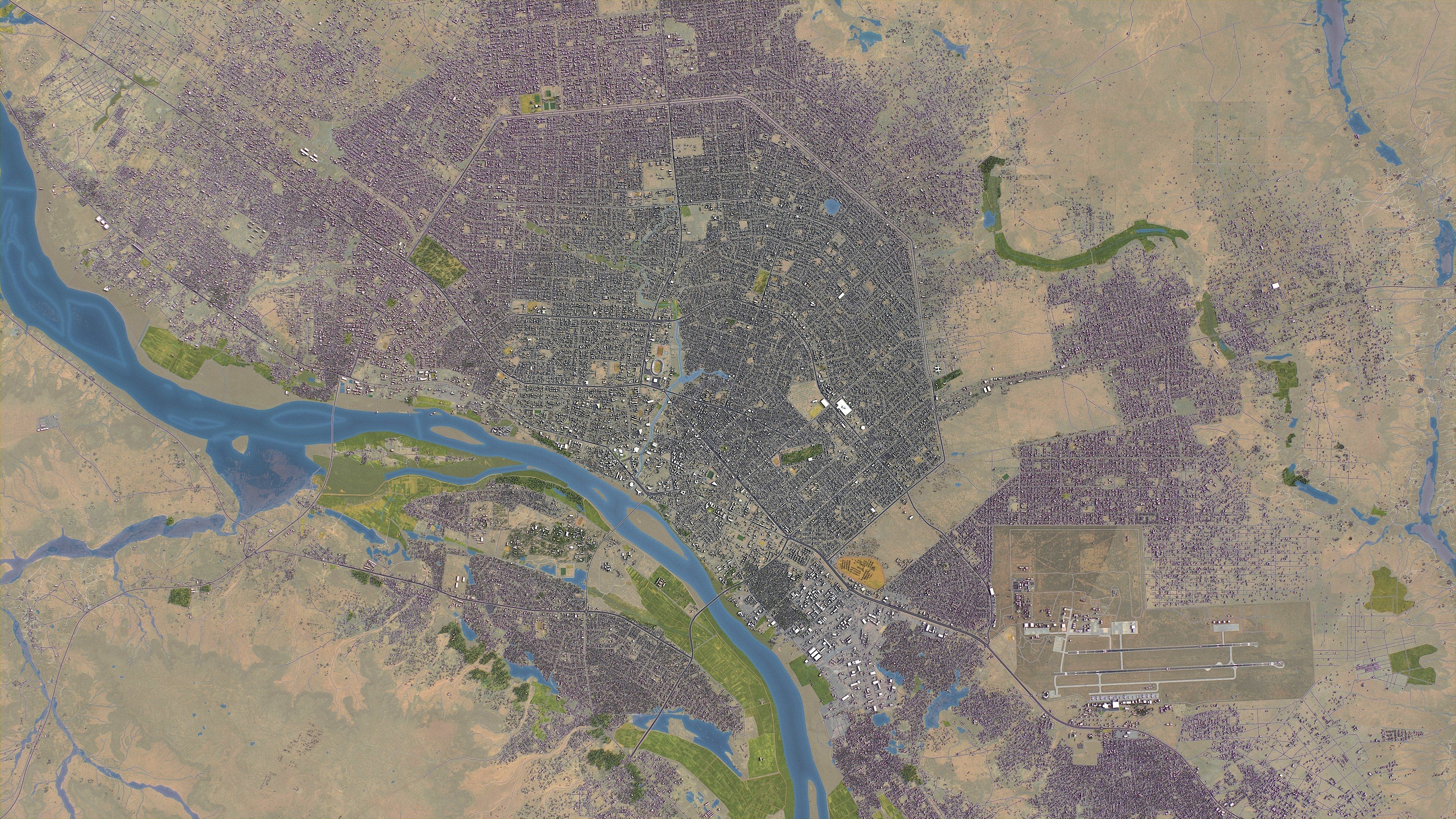 Niamey - 3D City Model Low-poly 3D model_14