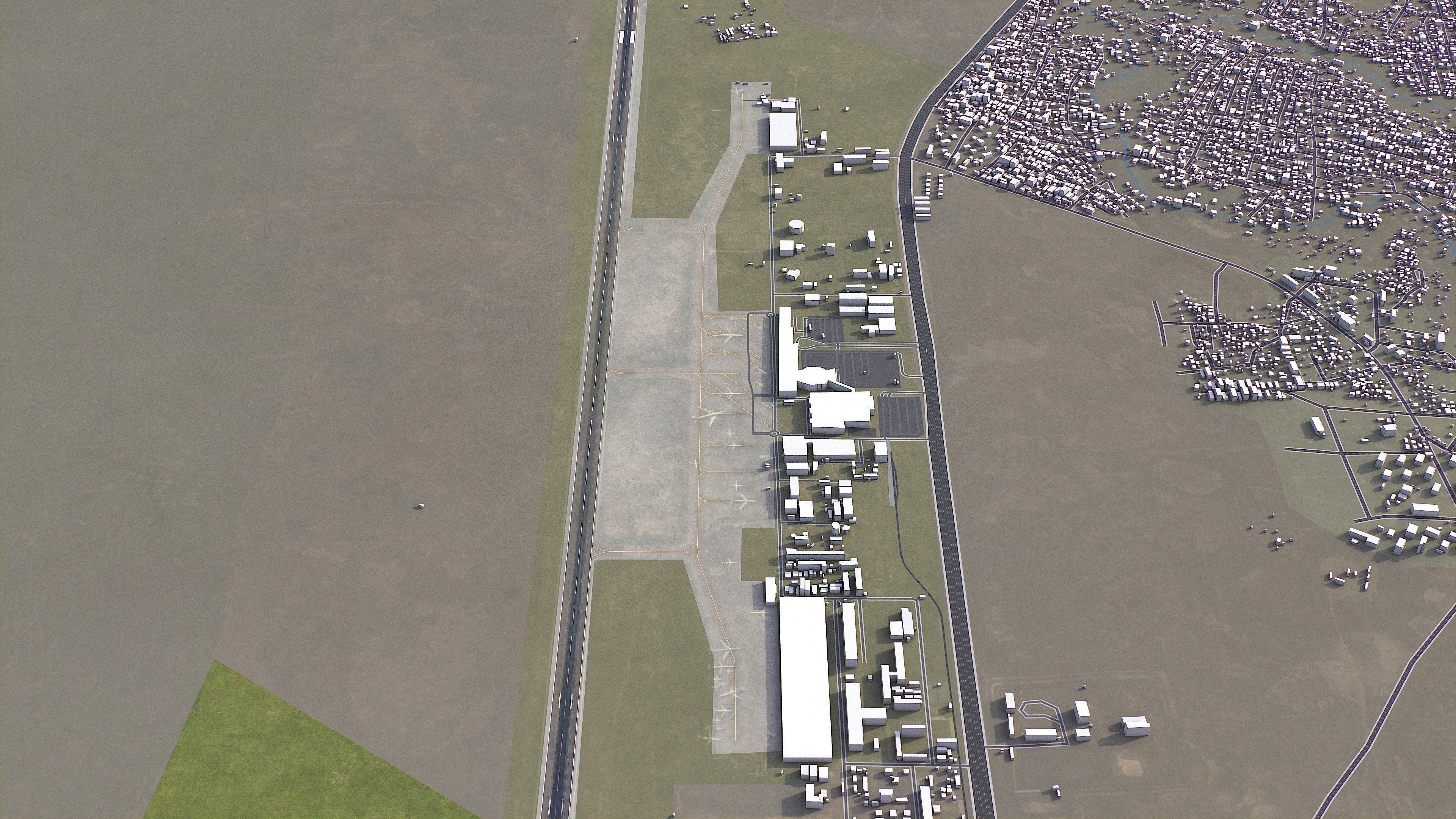 Kinshasa - 3D City Model Low-poly 3D model_15