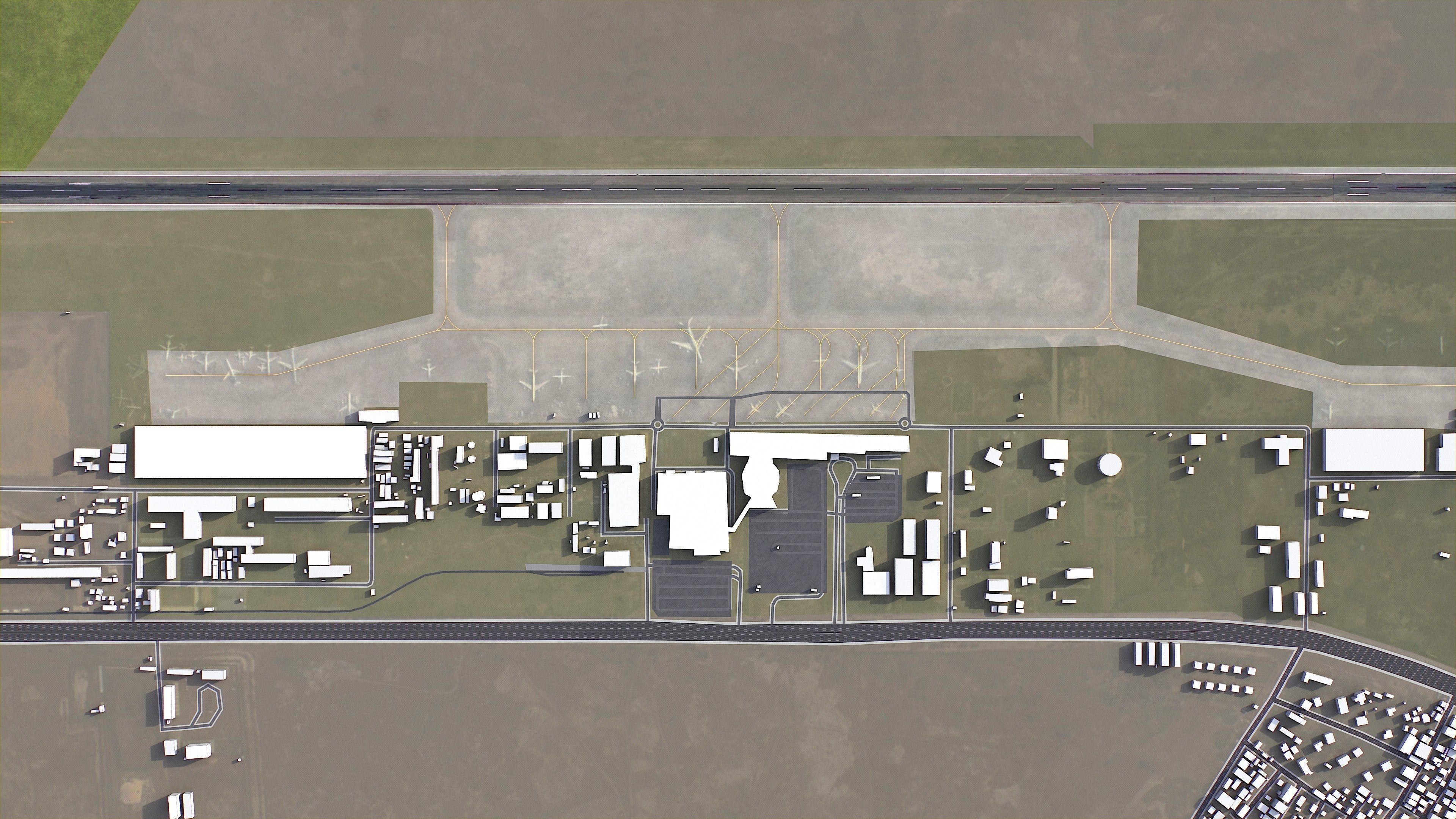 Kinshasa - 3D City Model Low-poly 3D model_19