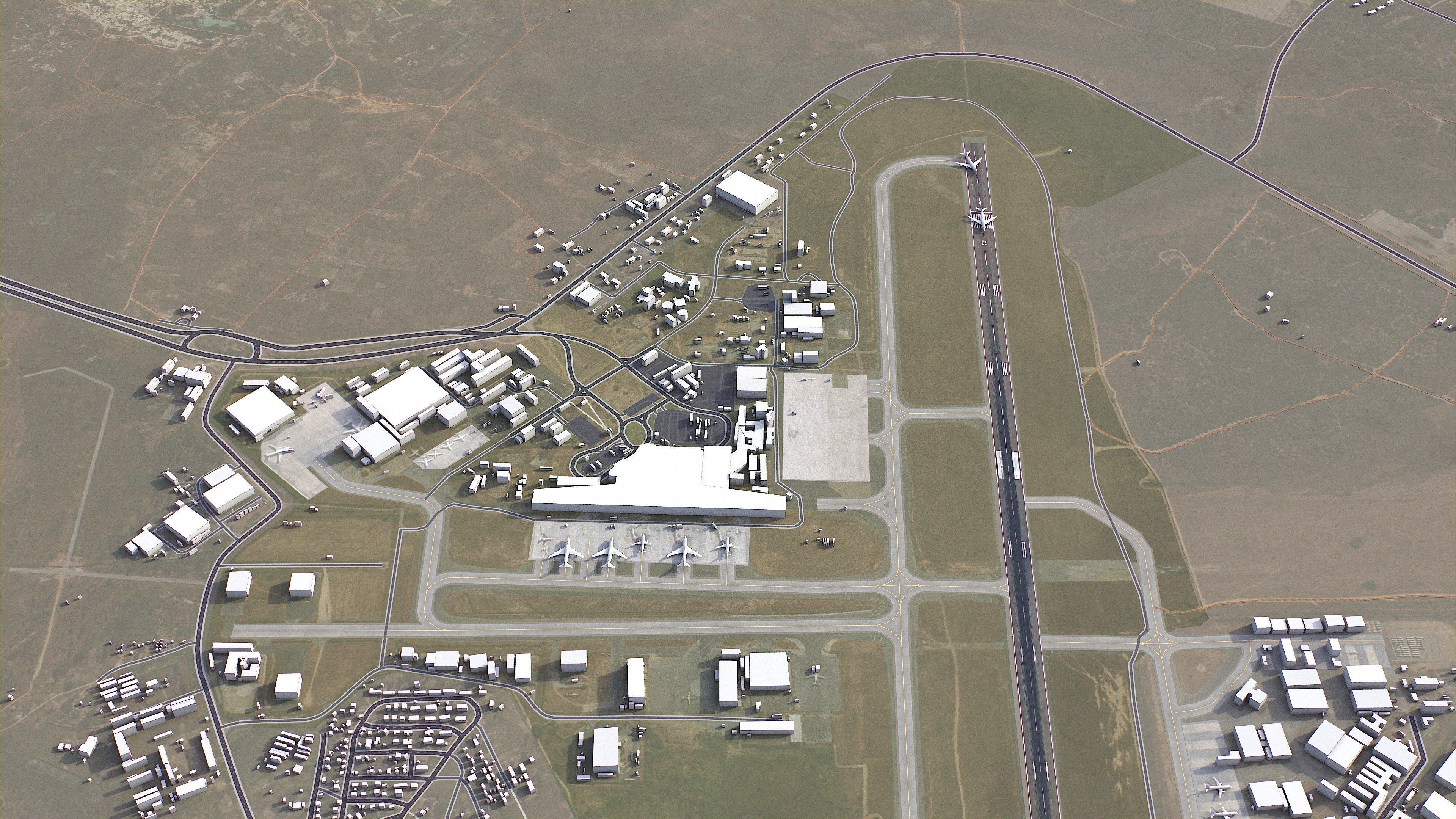 Harare - 3D City Model Low-poly 3D model_11