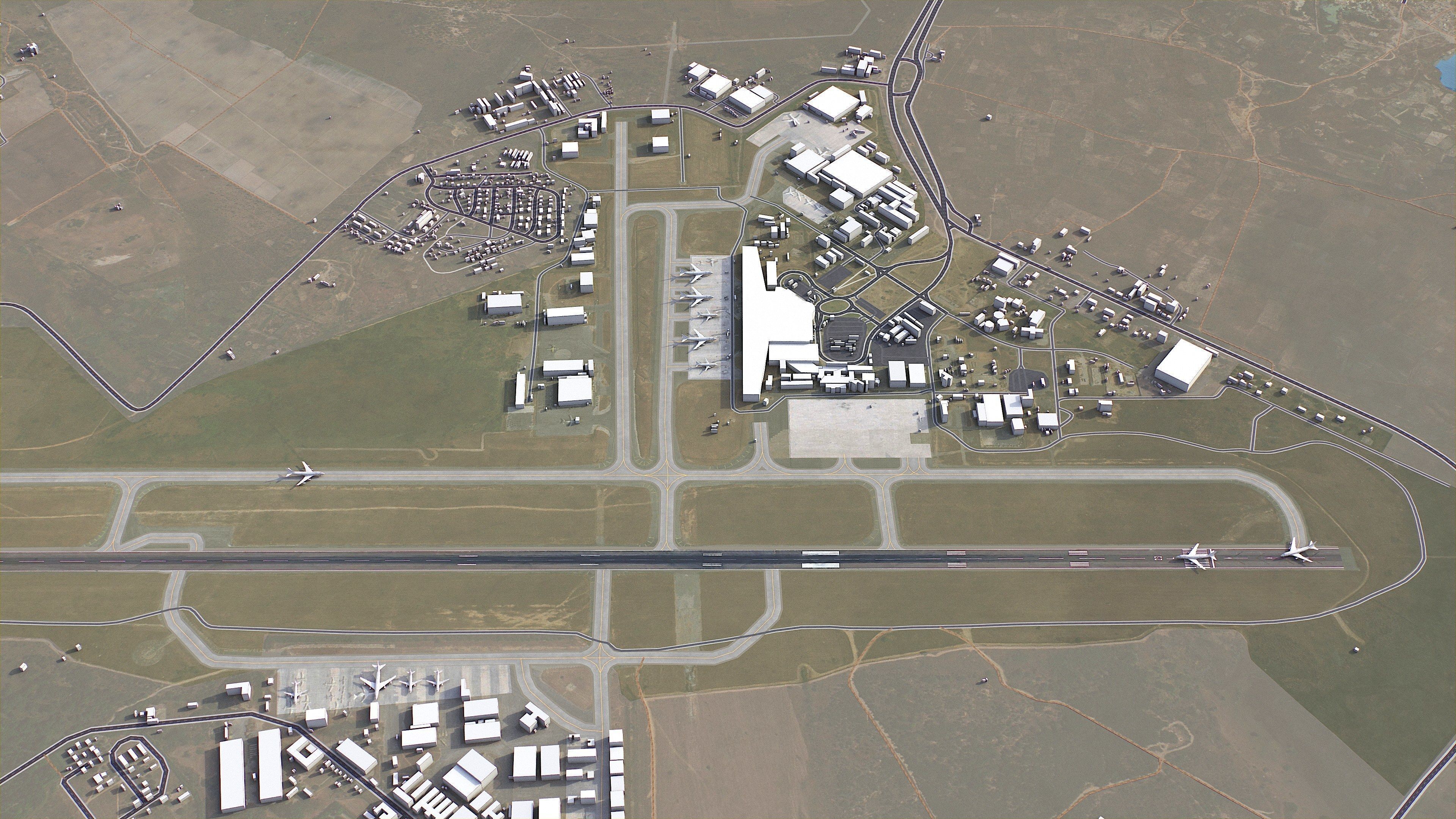 Harare - 3D City Model Low-poly 3D model_13