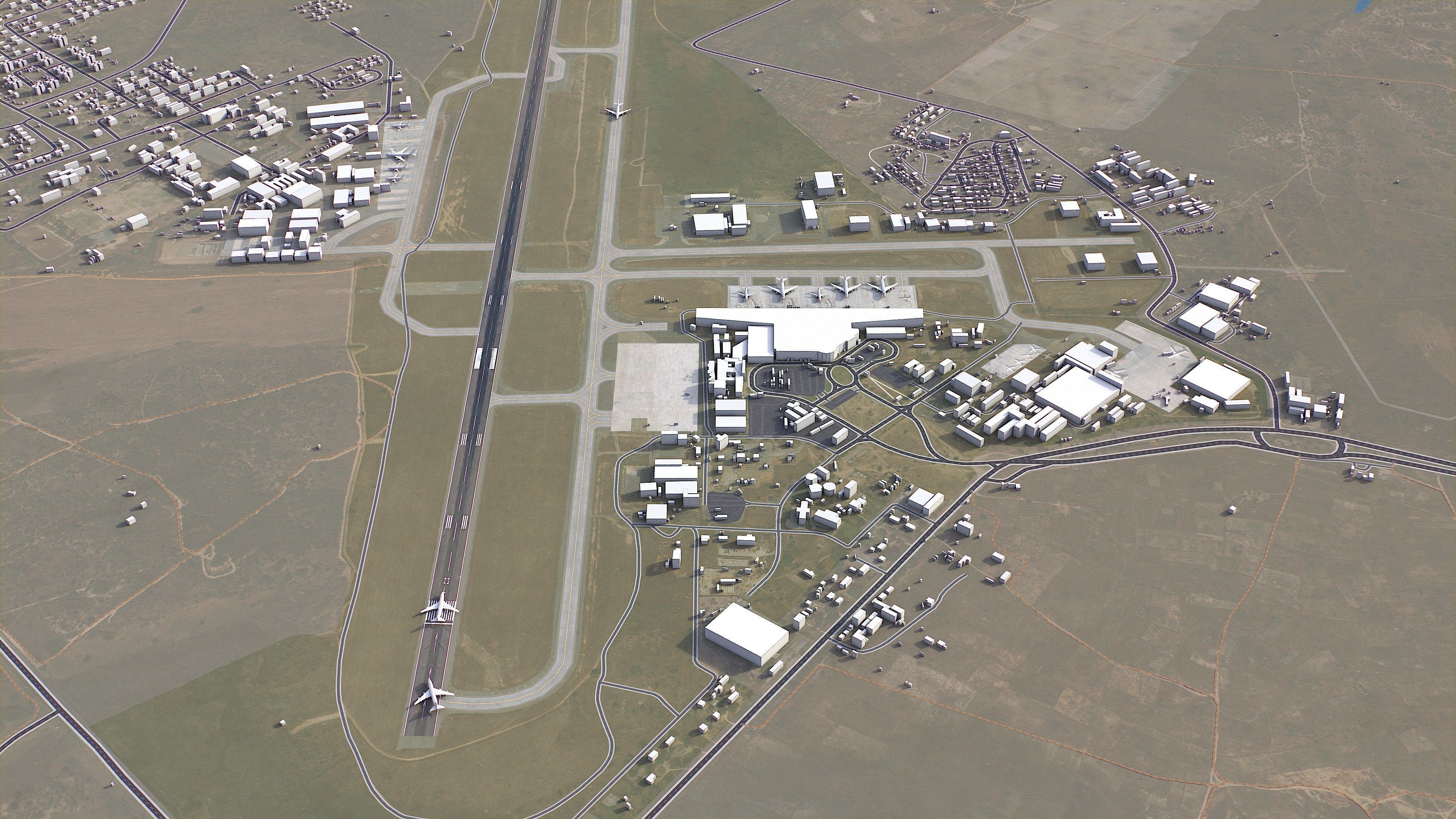 Harare - 3D City Model Low-poly 3D model_15