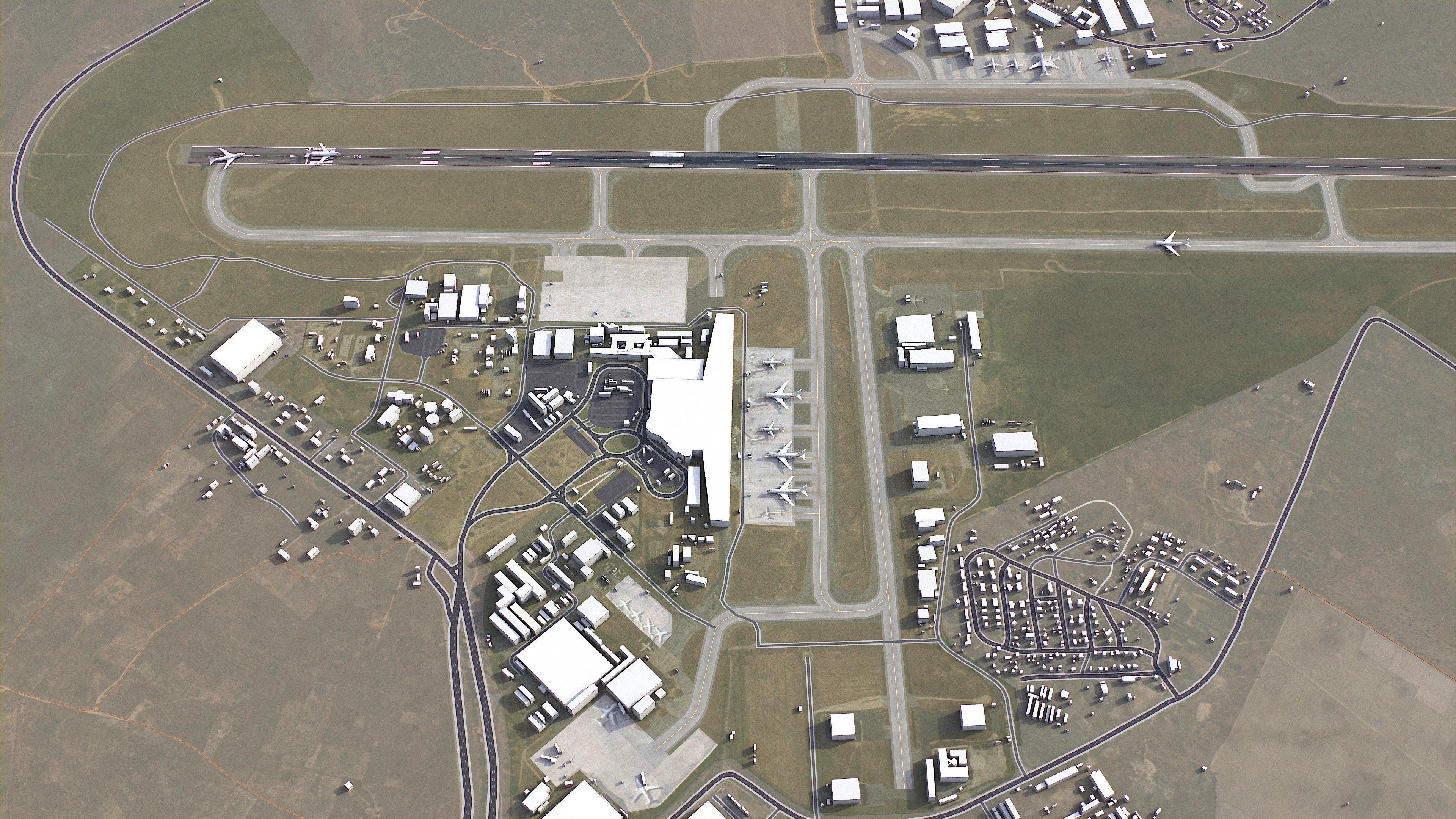 Harare - 3D City Model Low-poly 3D model_12