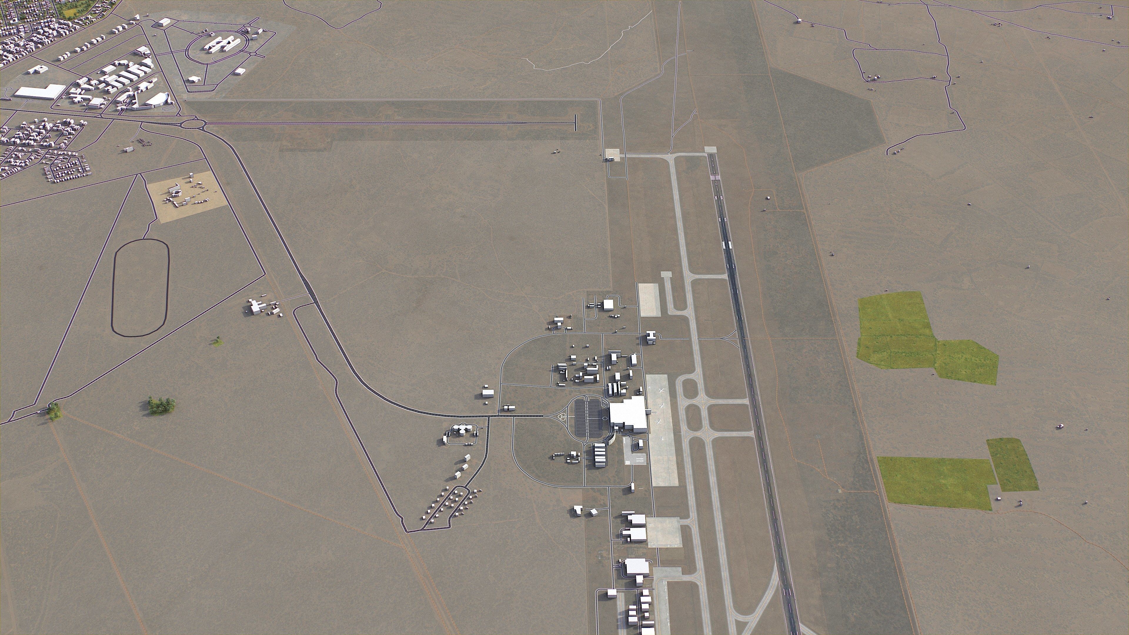 Gaborone - 3D City Model Low-poly 3D model_16