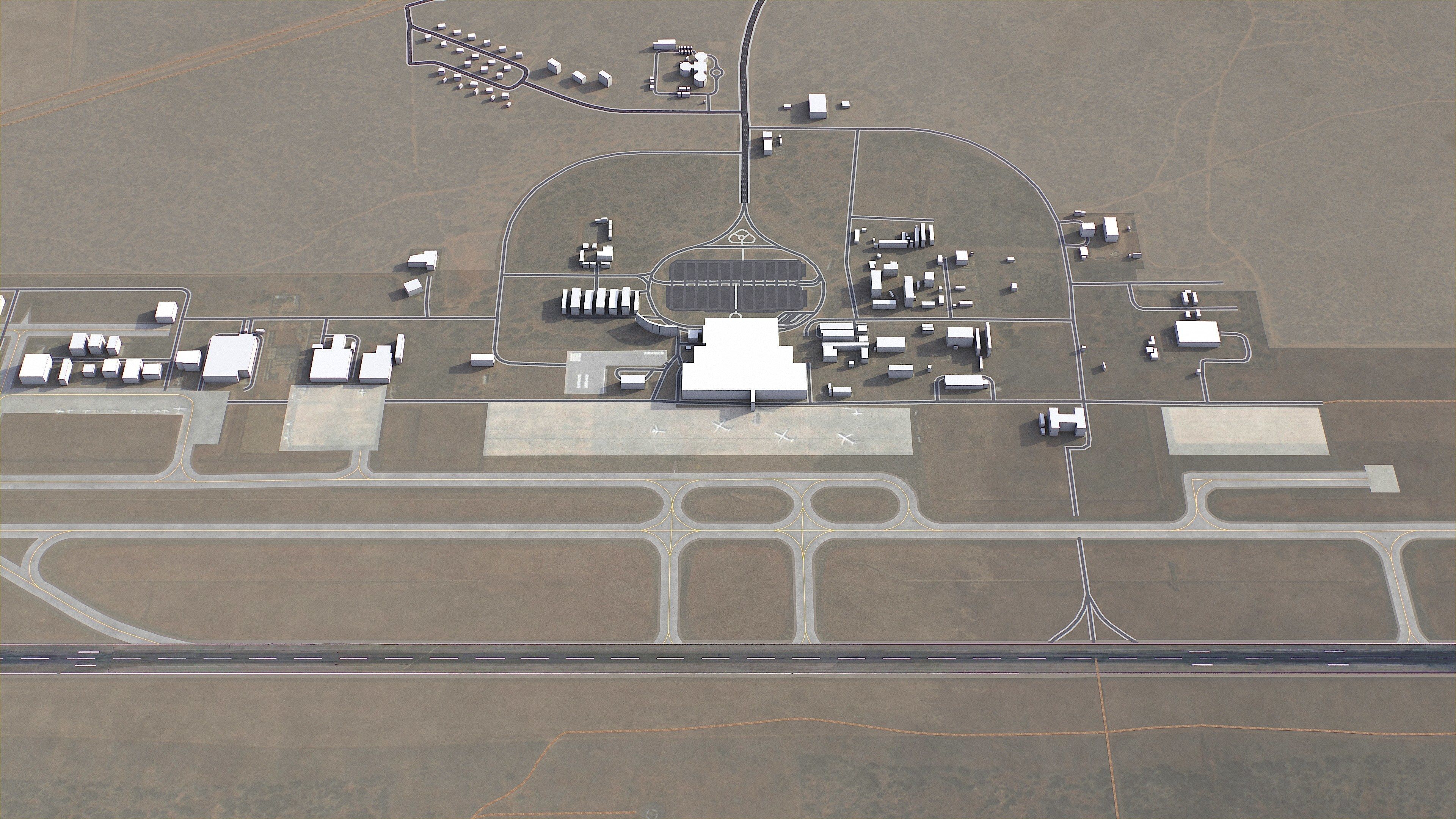 Gaborone - 3D City Model Low-poly 3D model_15