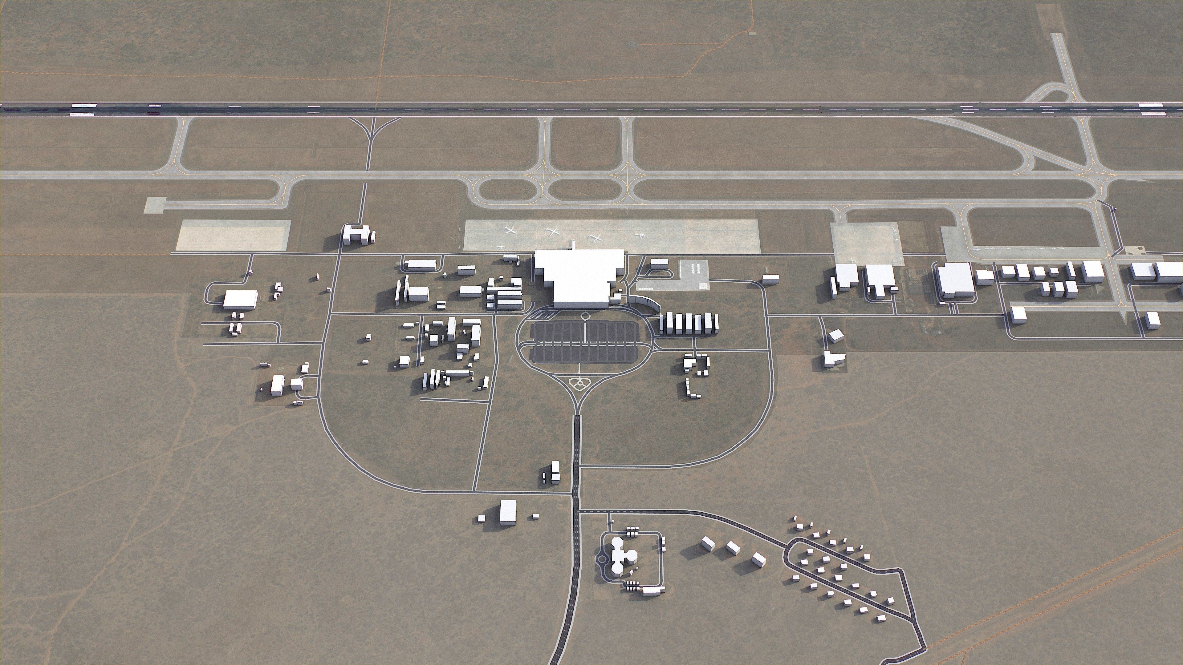 Gaborone - 3D City Model Low-poly 3D model_13