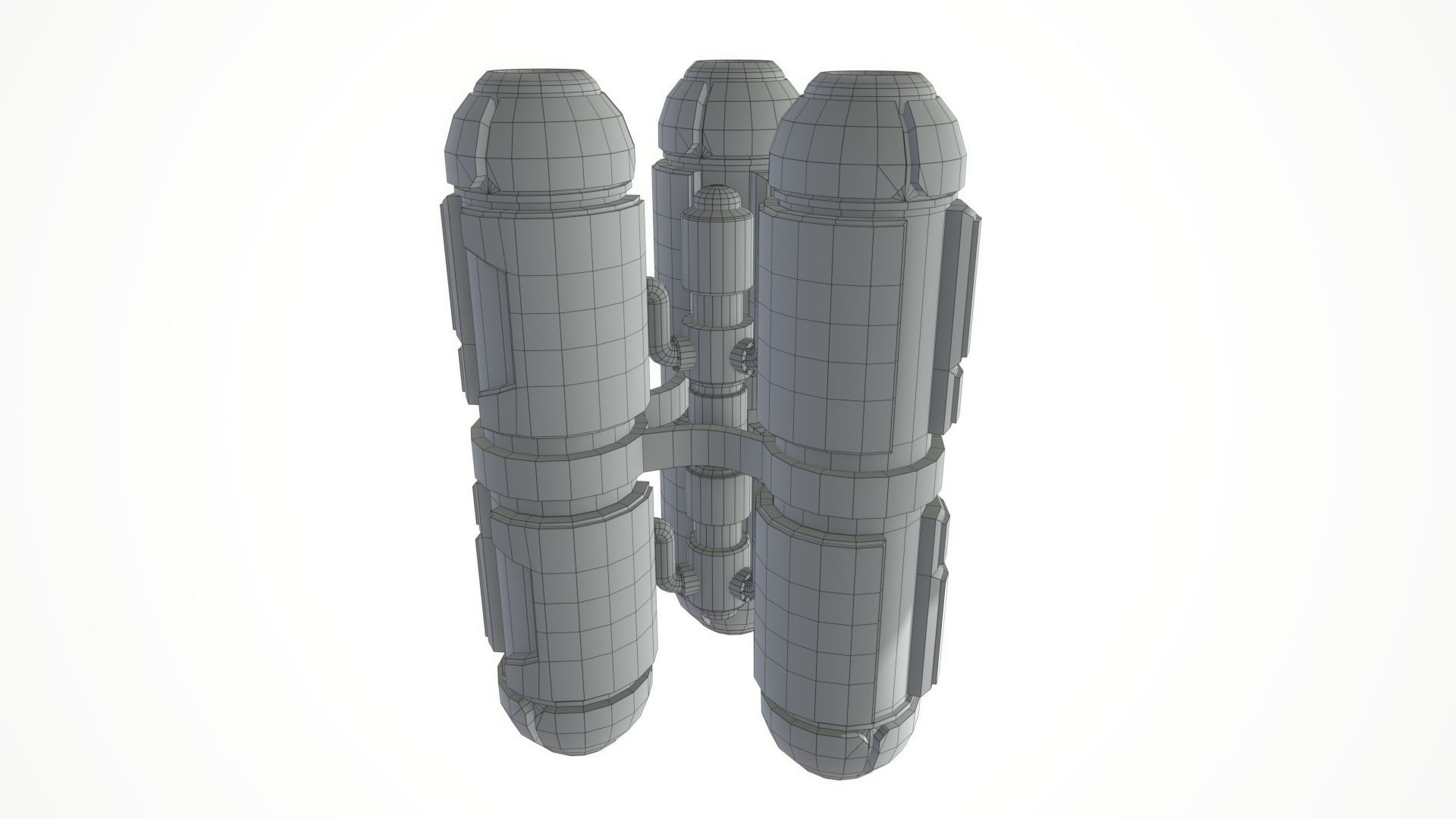SCI-FI Tube Fuel Prop Space Low-poly 3D model_7
