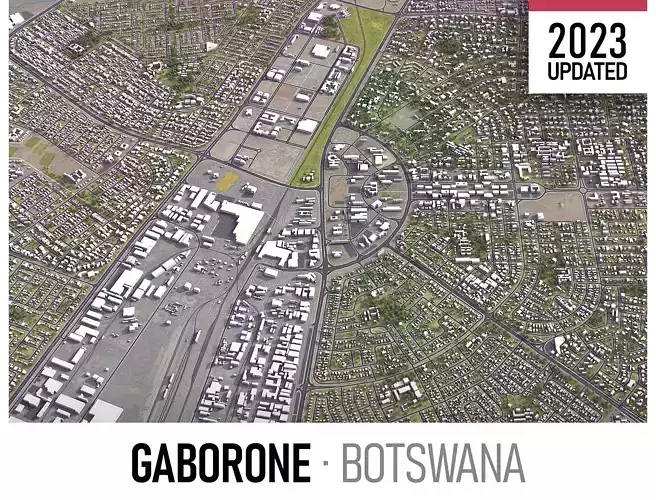 Gaborone - 3D City