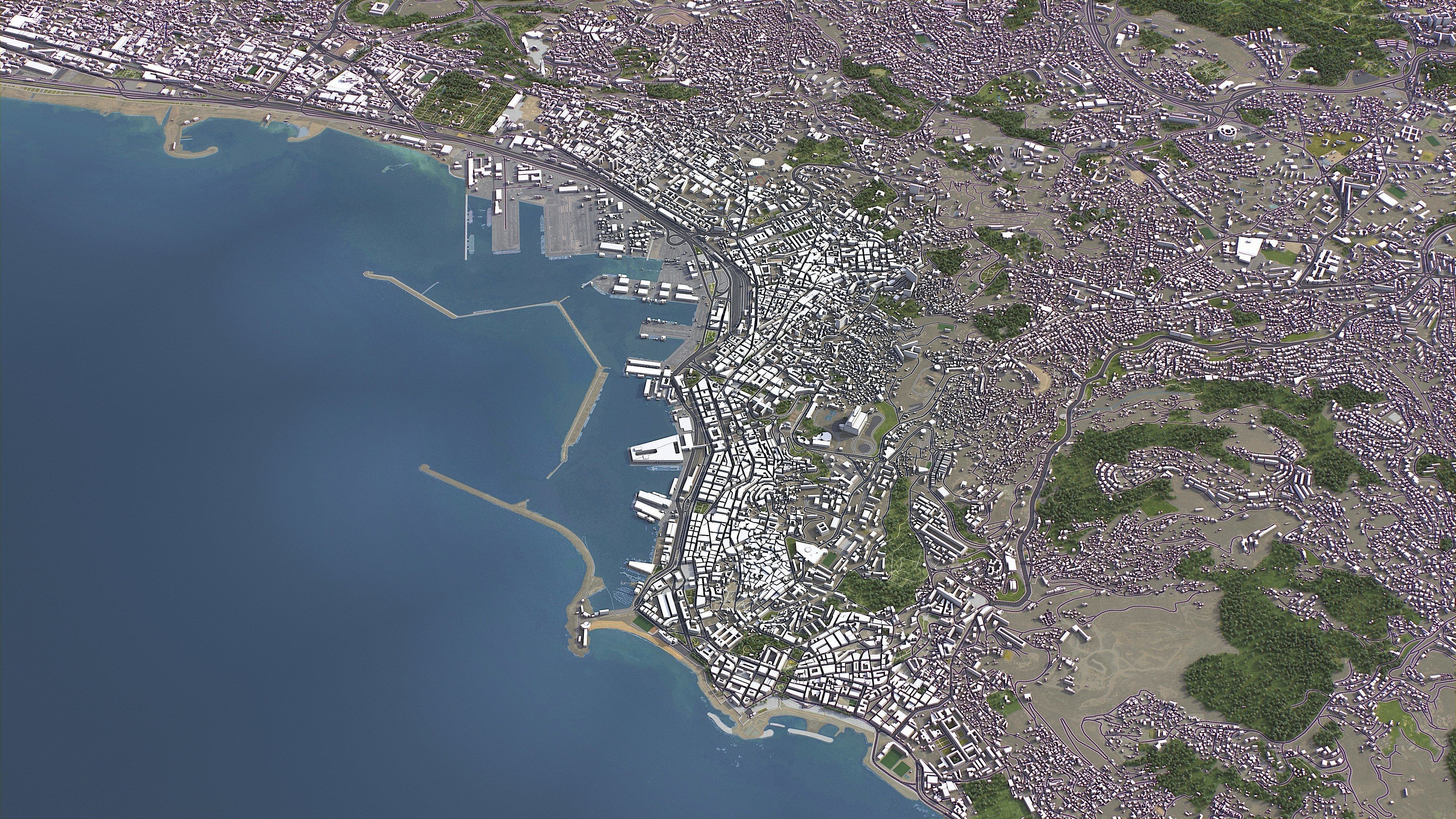 Algiers - 3D City Model Low-poly 3D model_8