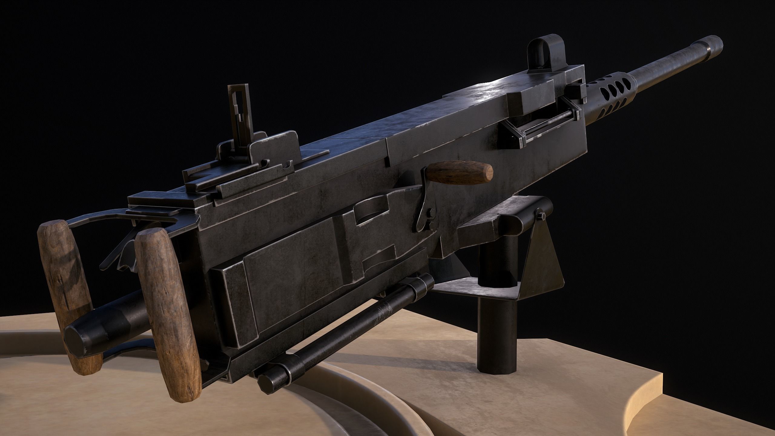 HMMWV M-998M2 Humvee 3D-Model Game Ready Low-poly 3D model_8