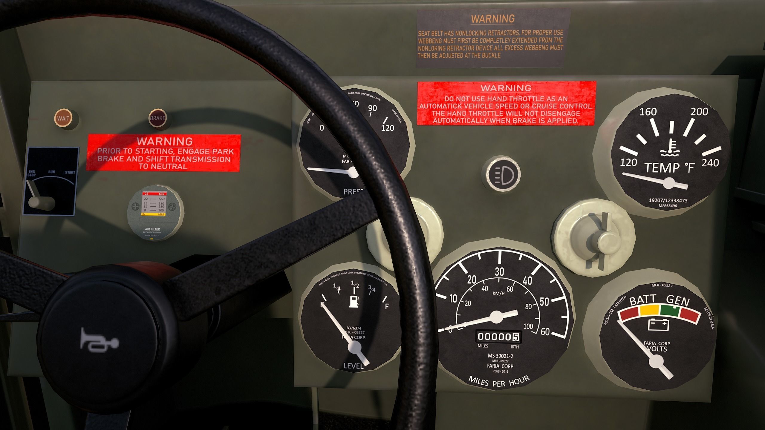 HMMWV M-998M2 Humvee 3D-Model Game Ready Low-poly 3D model_14