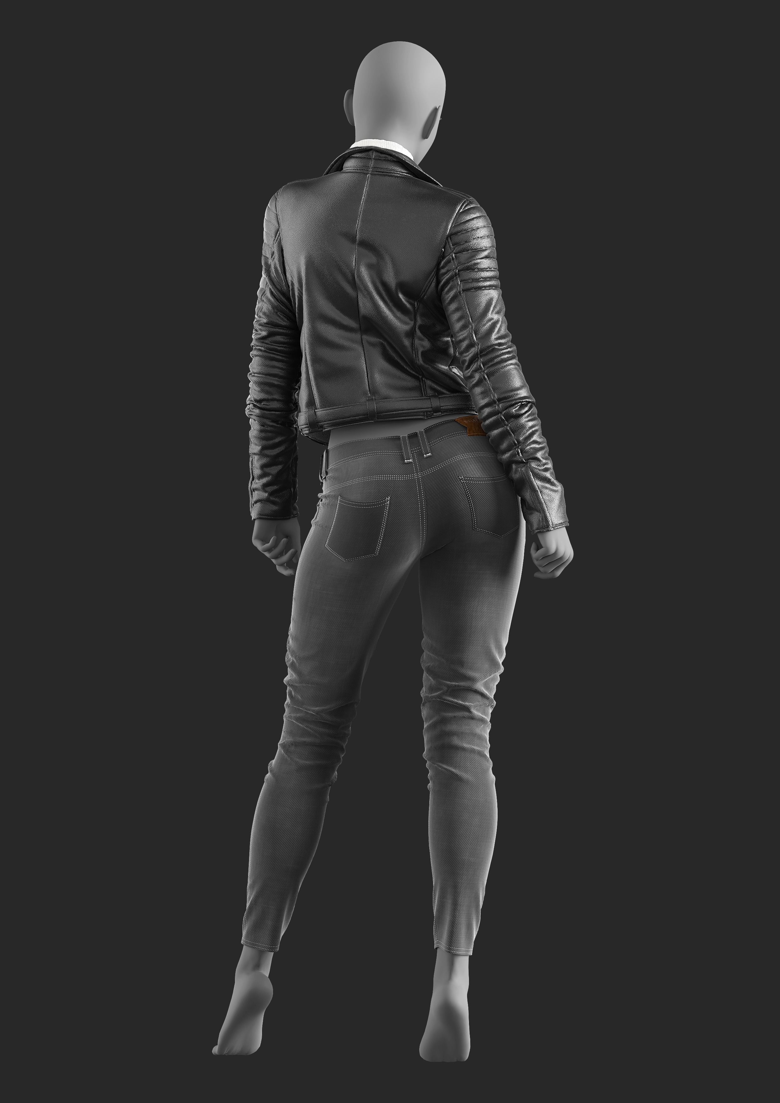 Girls Outfit 55 Marvelous Designer 3D model CGTrader