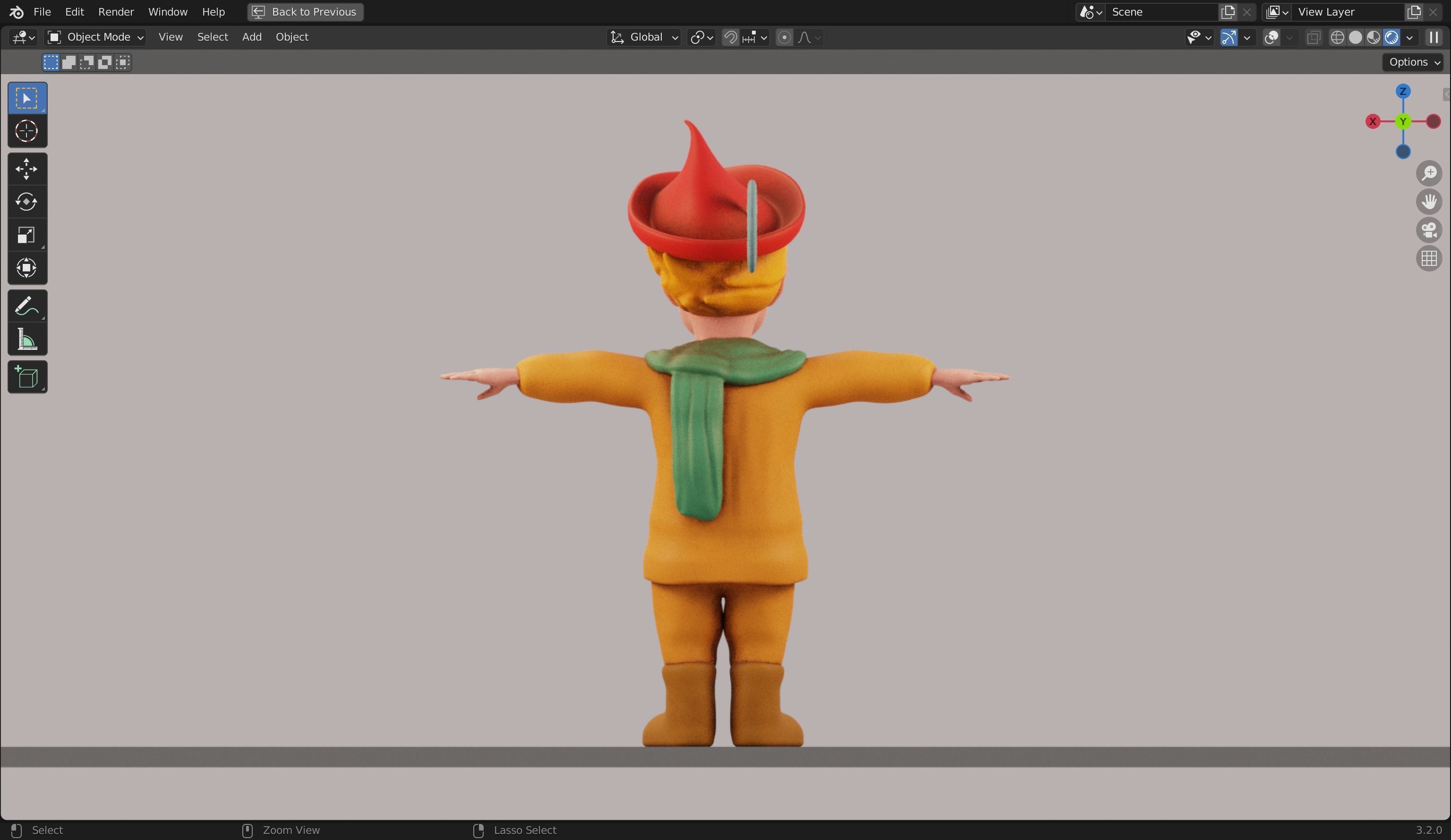 Peter Wheat 3D Rigged Model 3D model_18