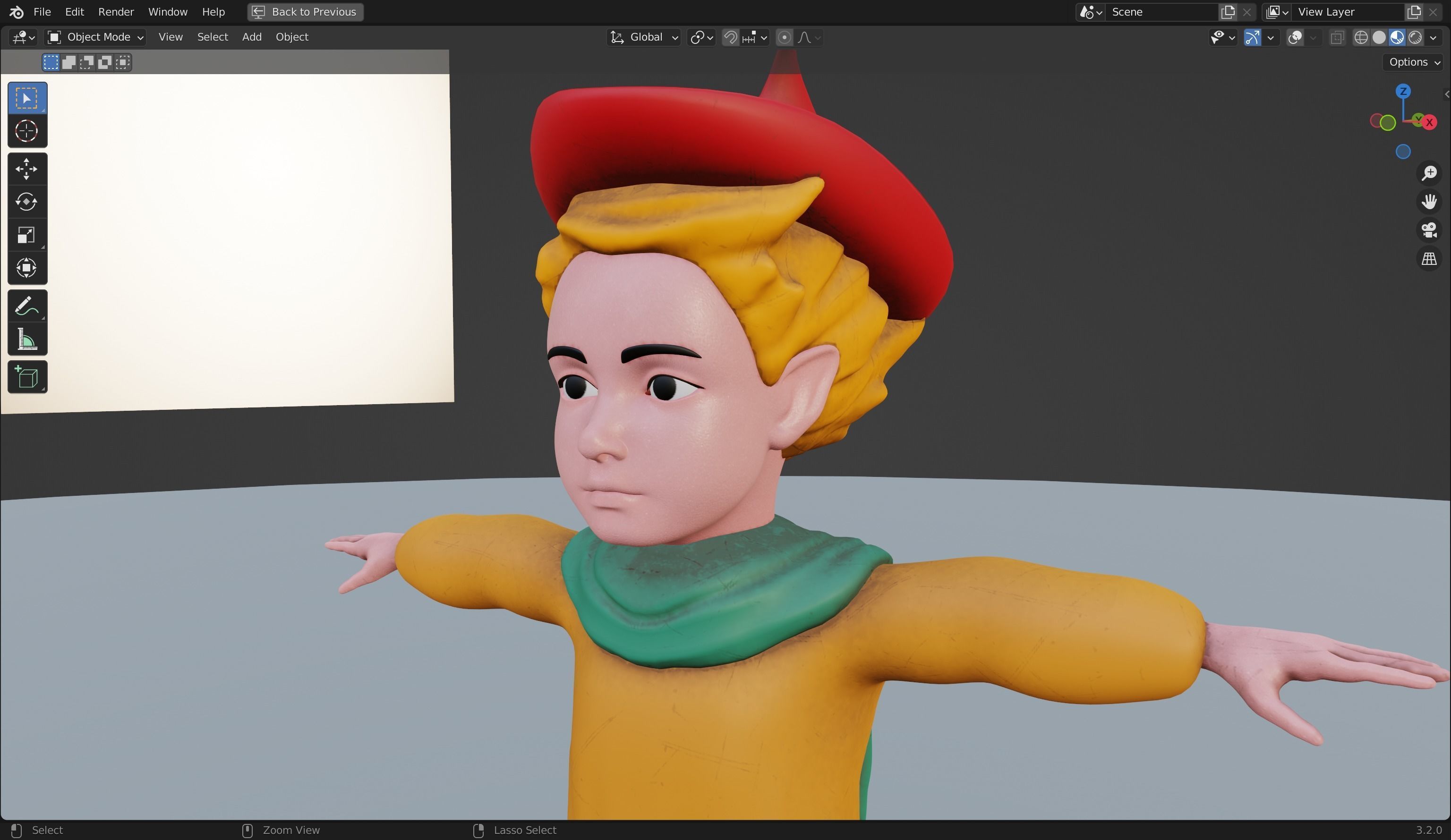 Peter Wheat 3D Rigged Model 3D model_11