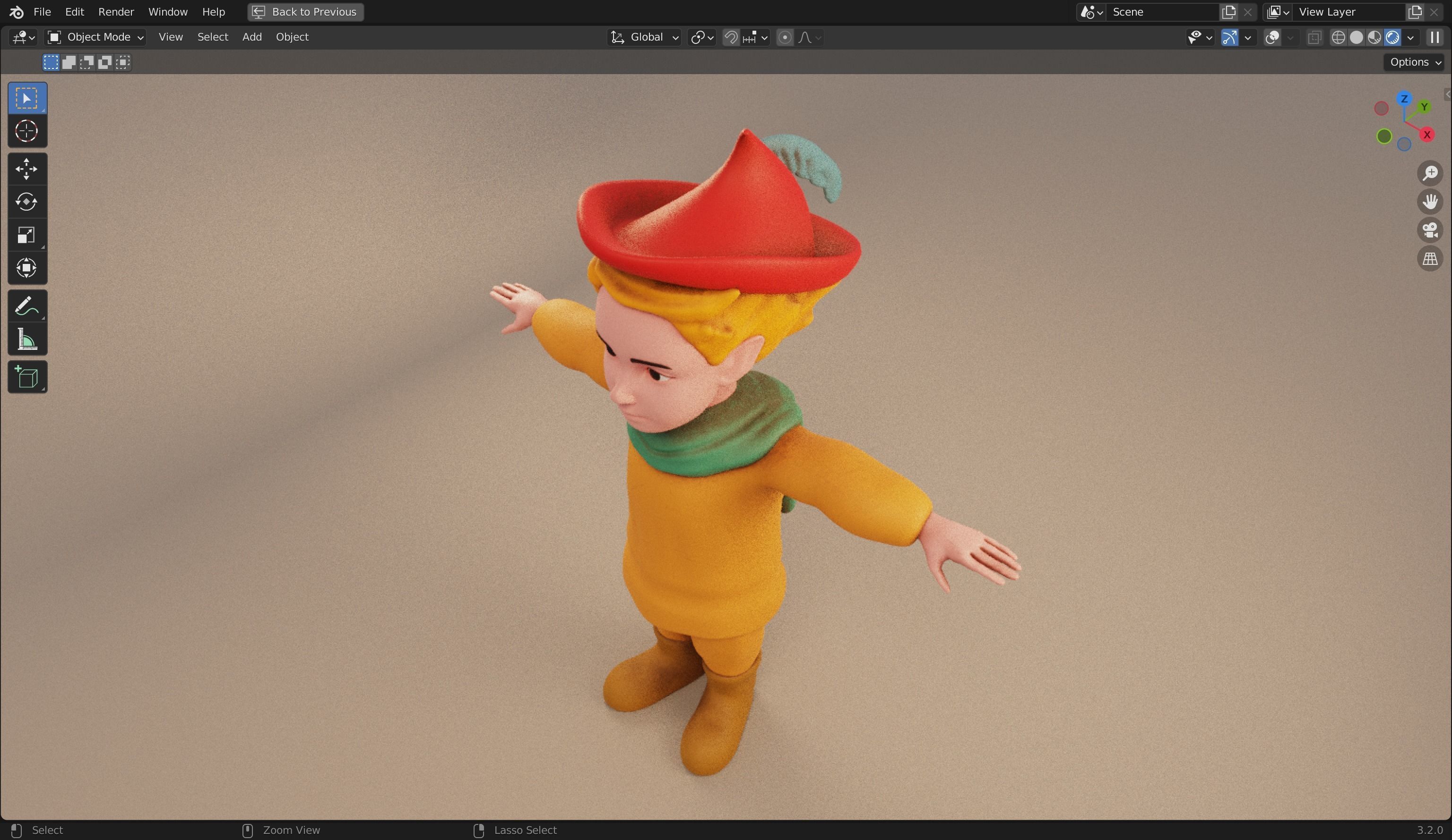 Peter Wheat 3D Rigged Model 3D model_22