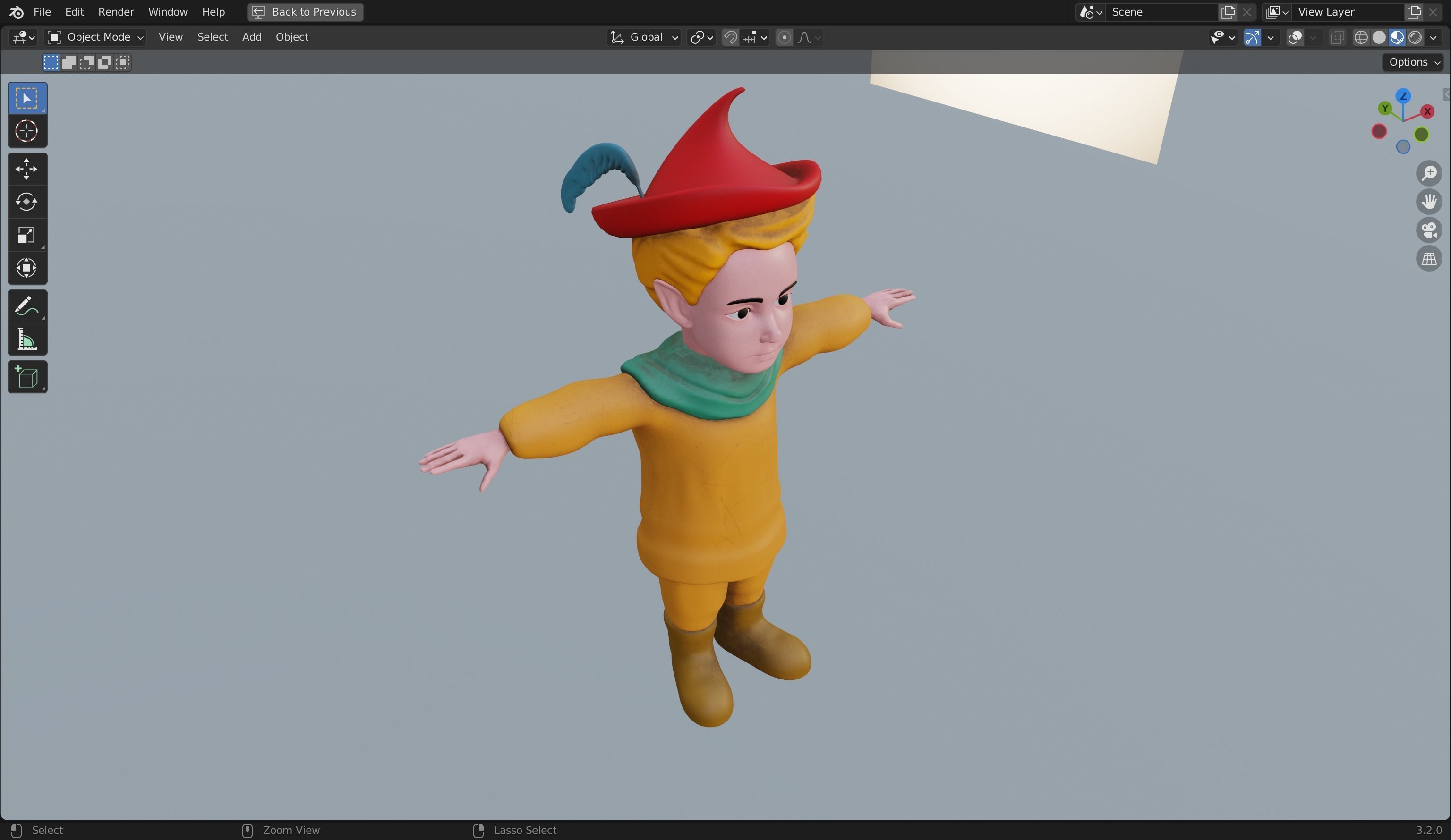 Peter Wheat 3D Rigged Model 3D model_9