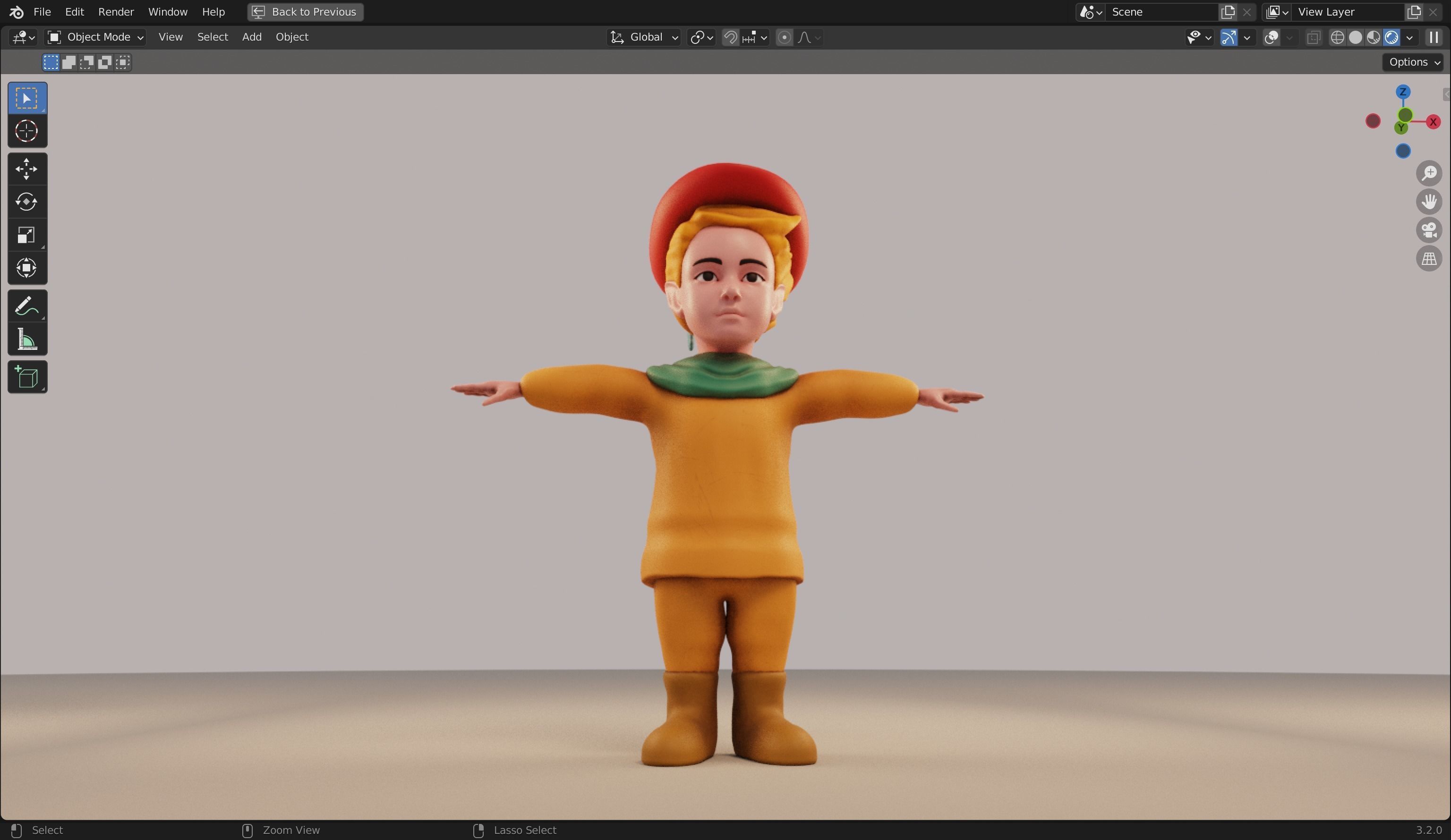 Peter Wheat 3D Rigged Model 3D model_19