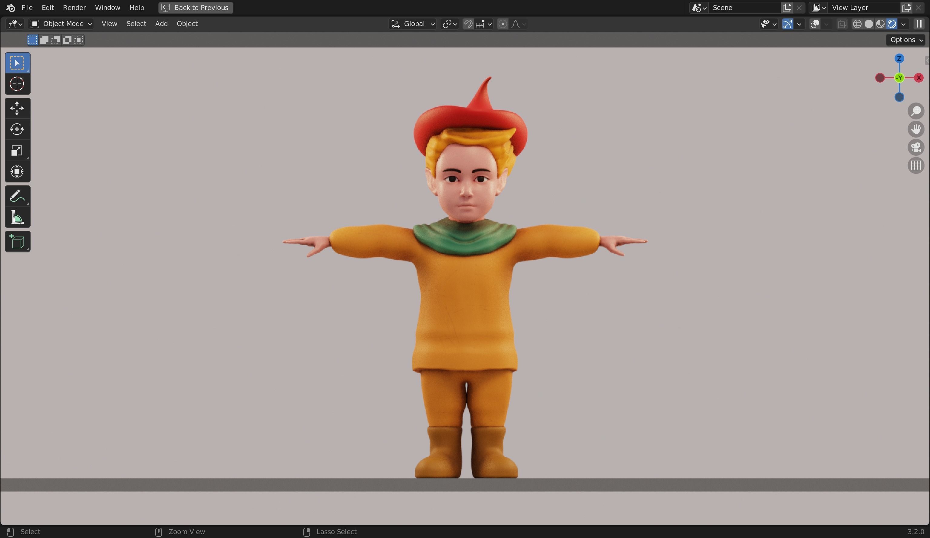 Peter Wheat 3D Rigged Model 3D model_16