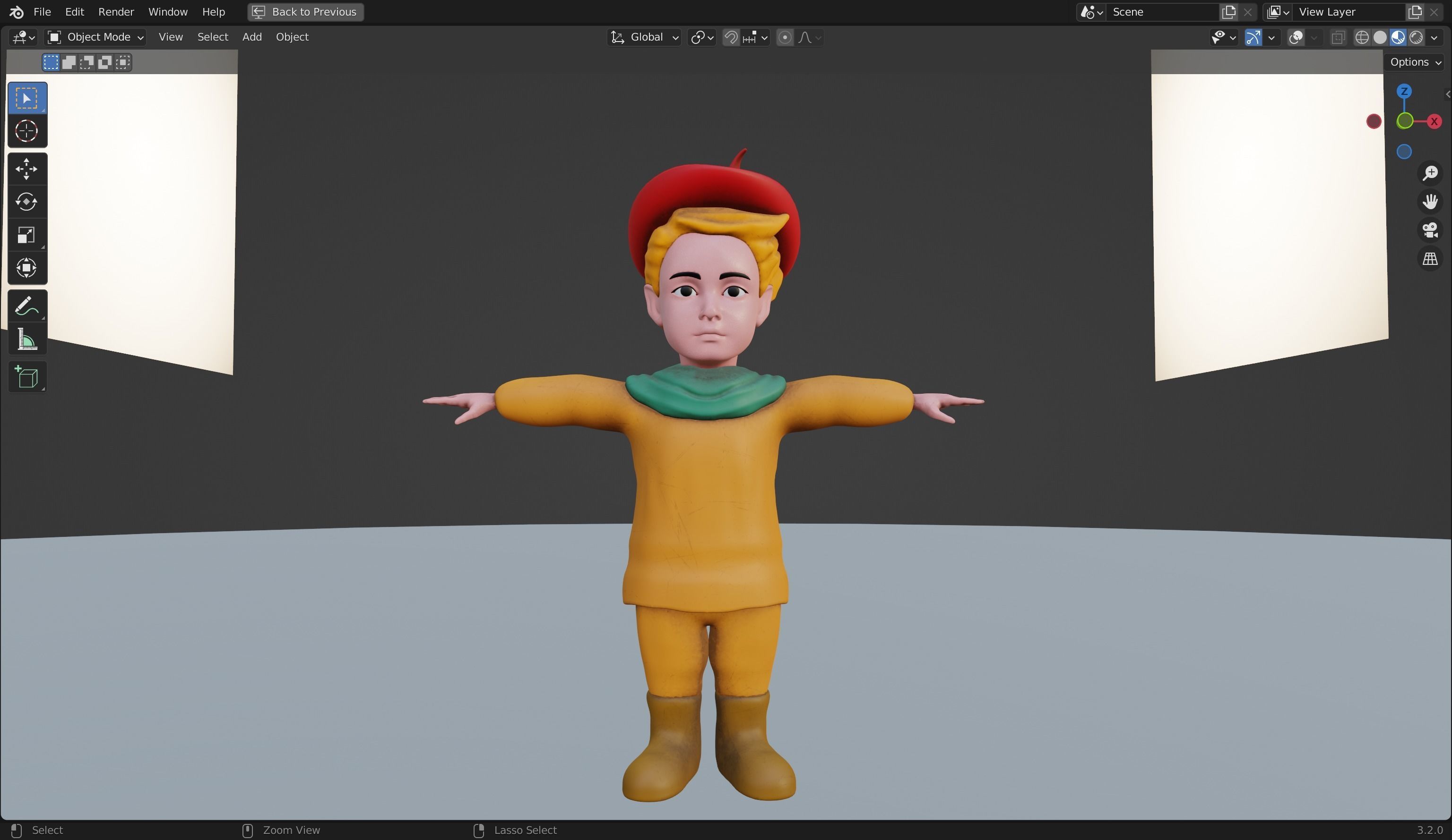Peter Wheat 3D Rigged Model 3D model_6